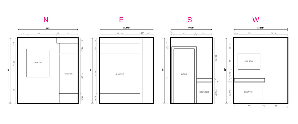 Blueprints created in Adobe Illustrator