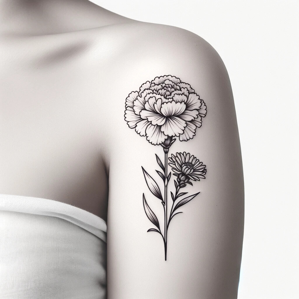 Chrysanthemum tattoo from today 💓 | TikTok
