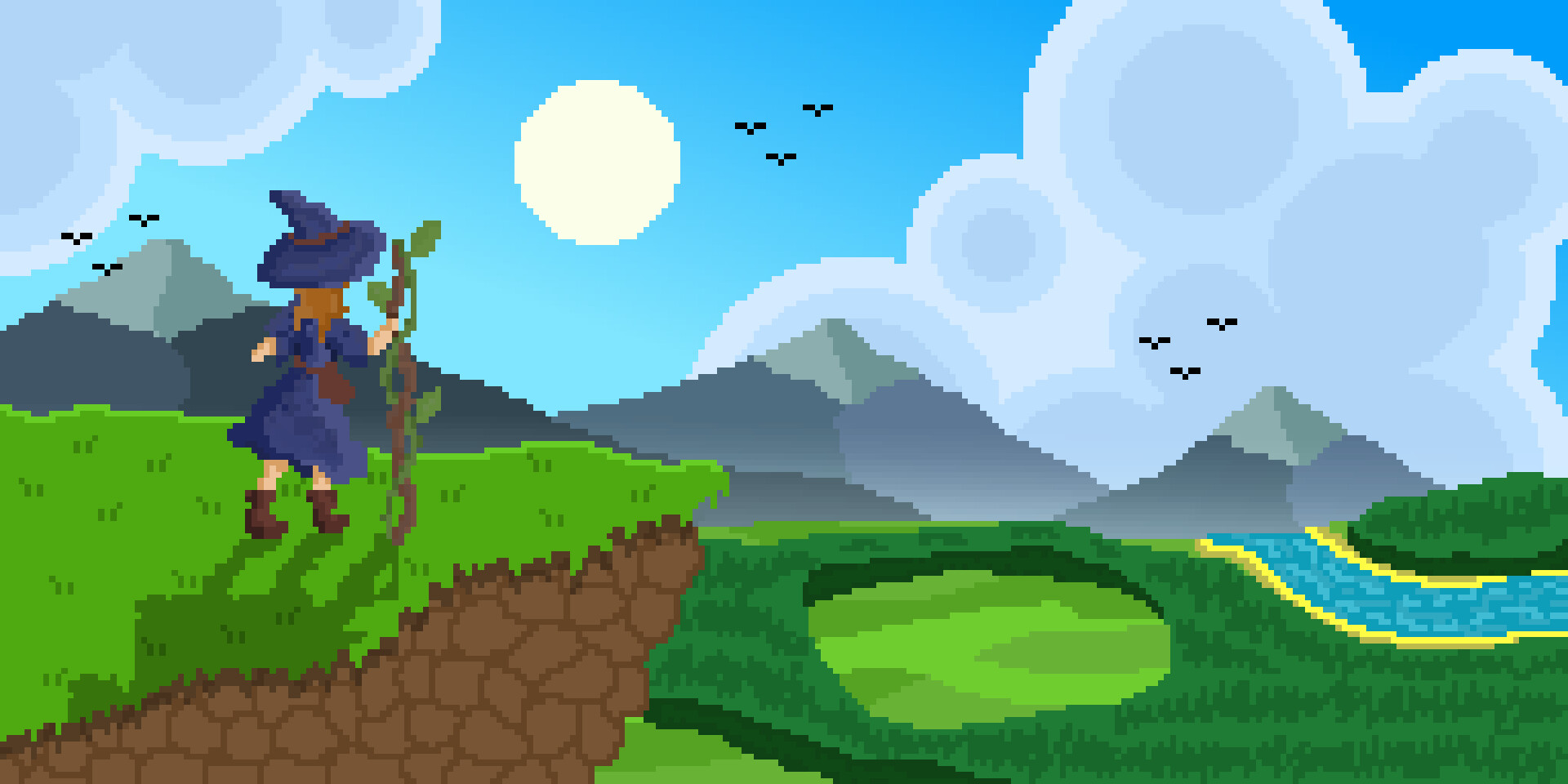 ArtStation - Start Screen Pixel Art