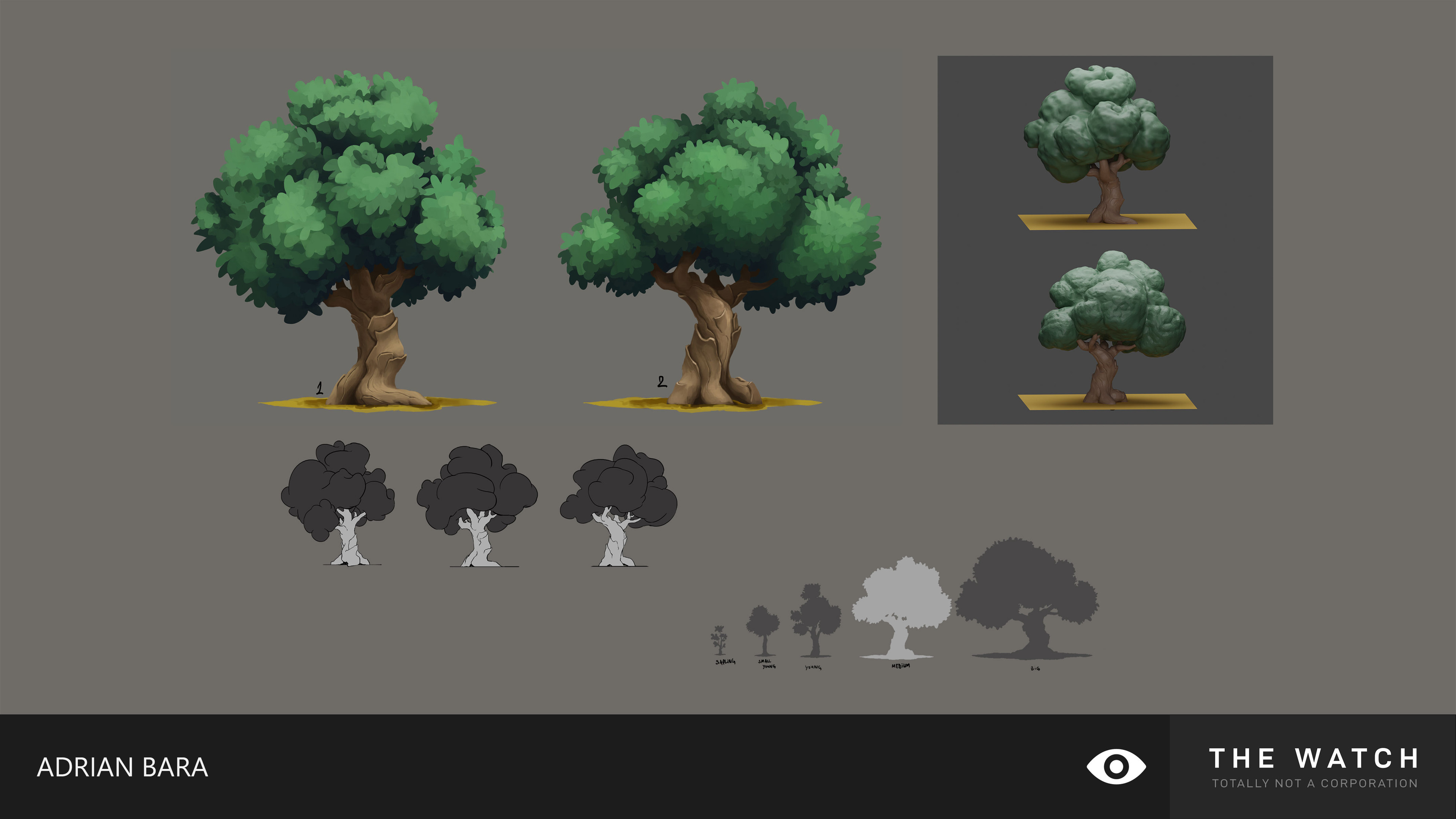 medium tree designs &amp; 3d blockouts