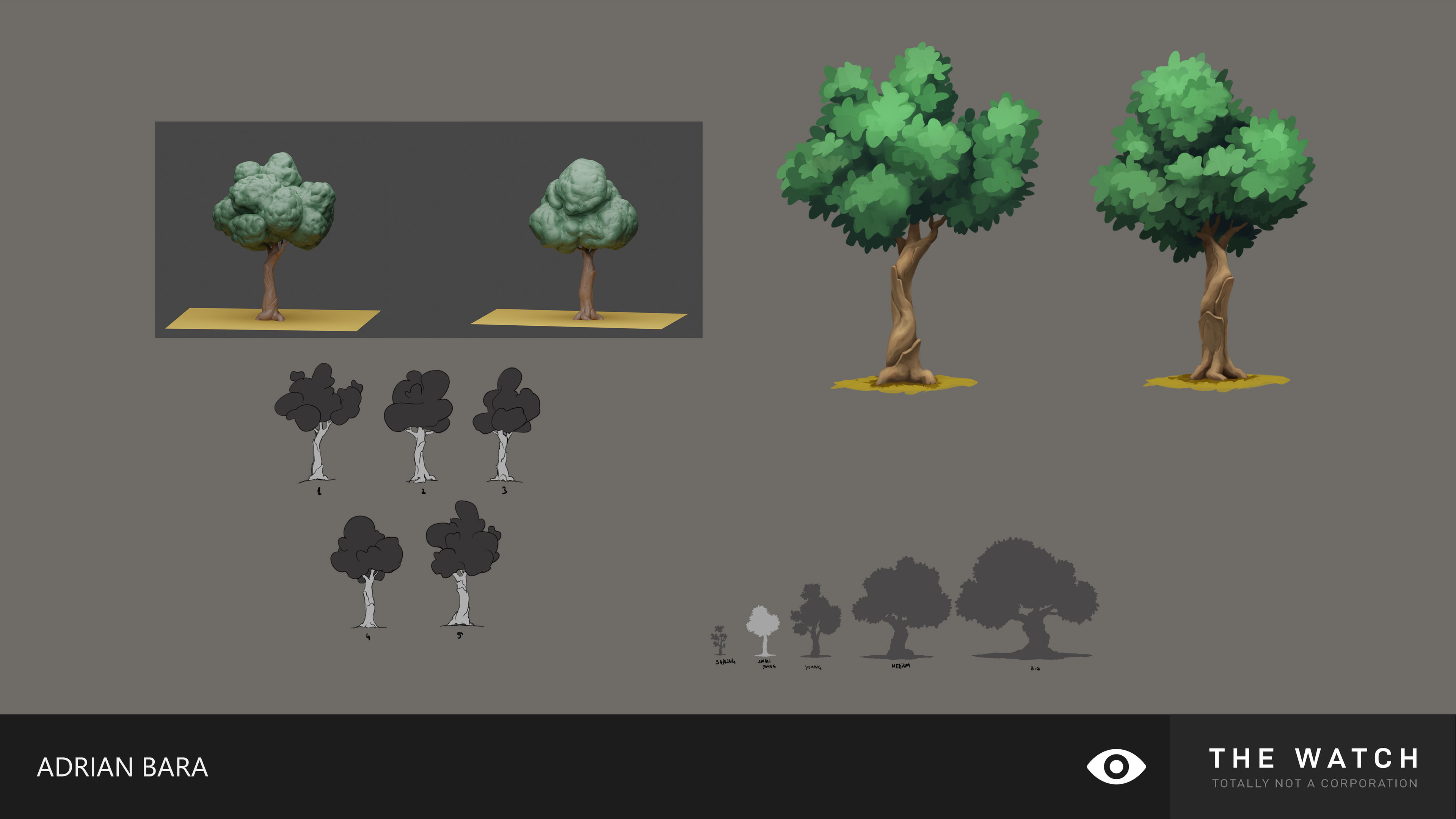 small tree designs &amp; 3d blockouts