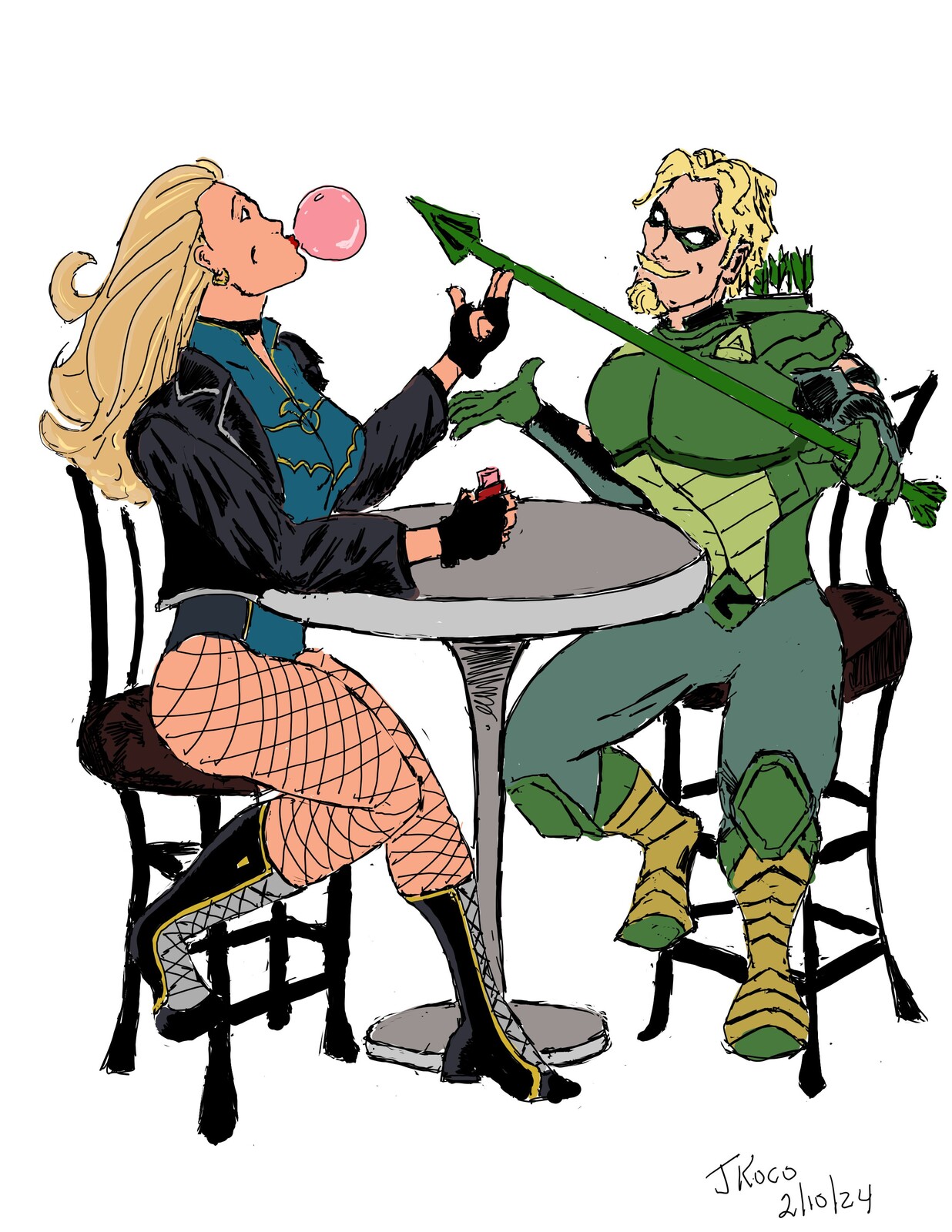 GA: How close do you think I can get to that bubble without popping it?
BC: Get that thing away from me!