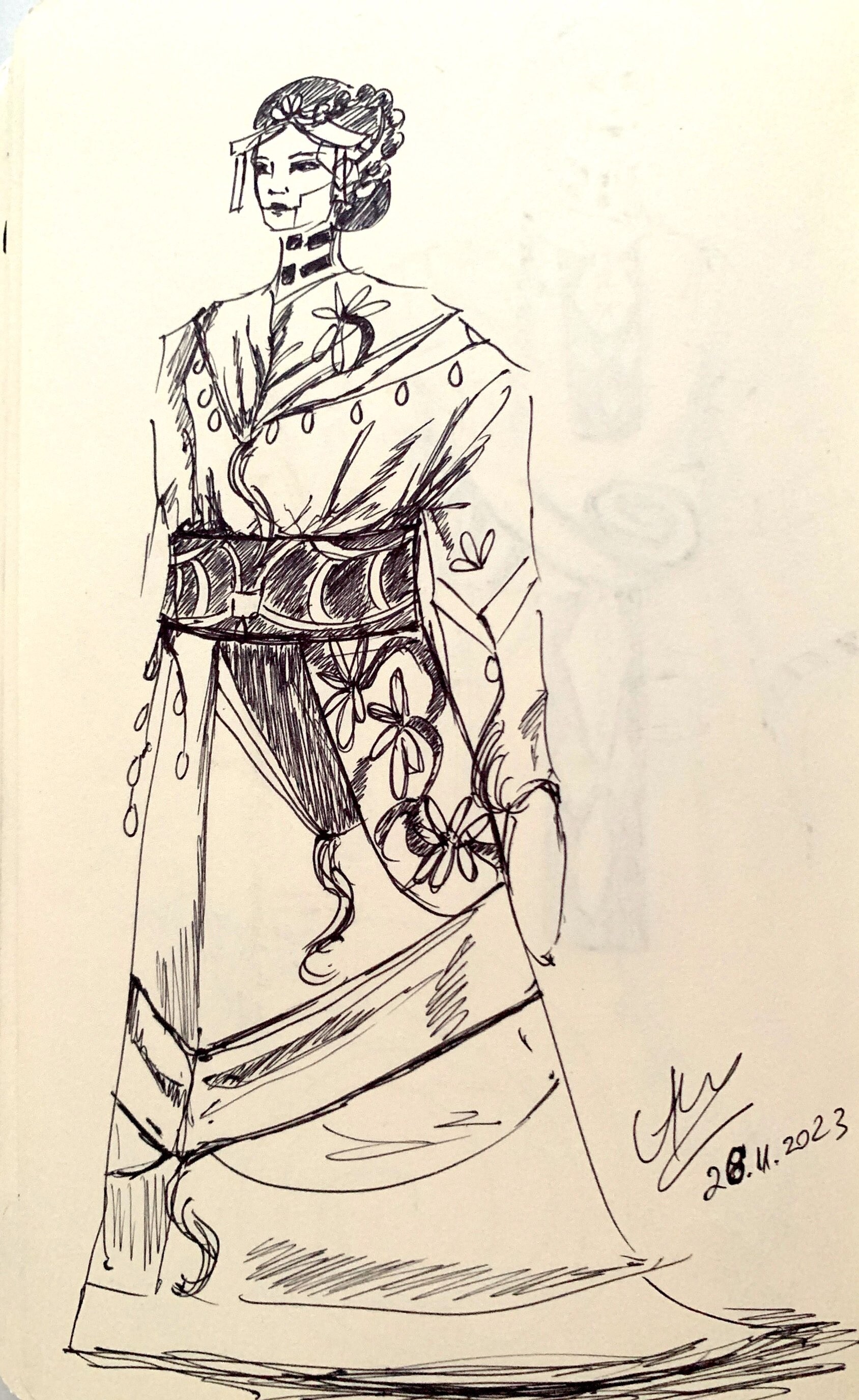 Suki/Saturn Doll Geishas Concept Sheet quot Keiko quot Project