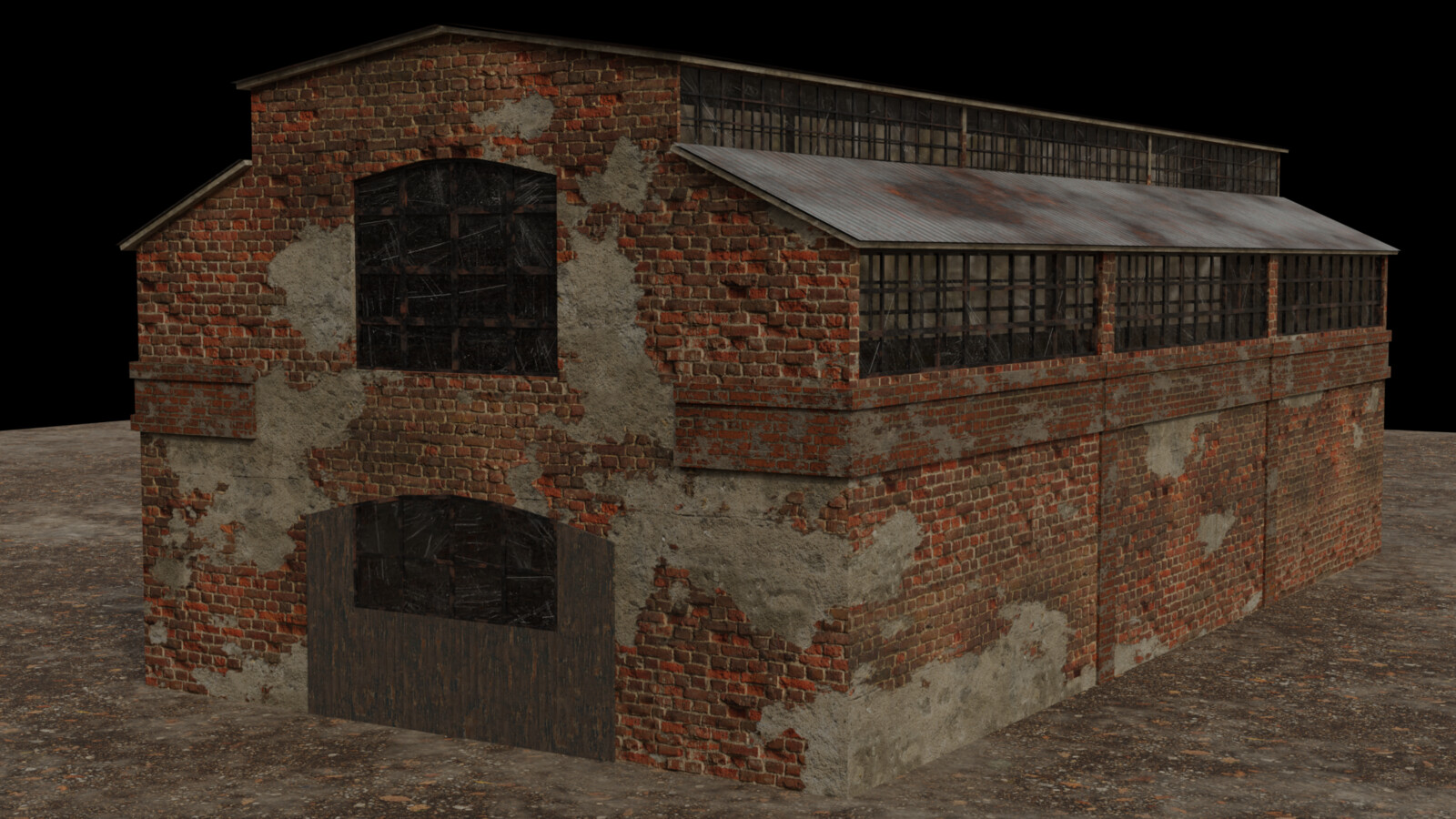 Game Asset Abandone Victorian Factory