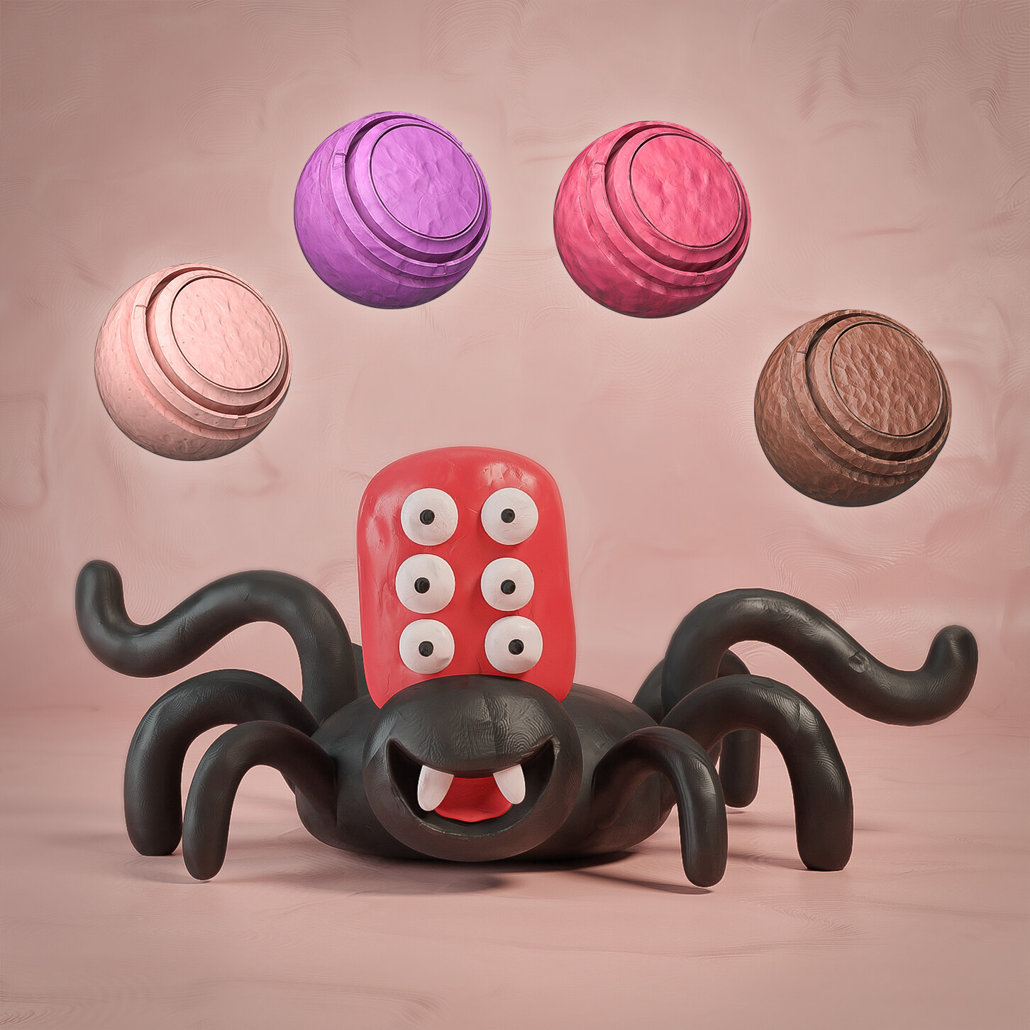 Clay Spider | Stylized Clay Materials