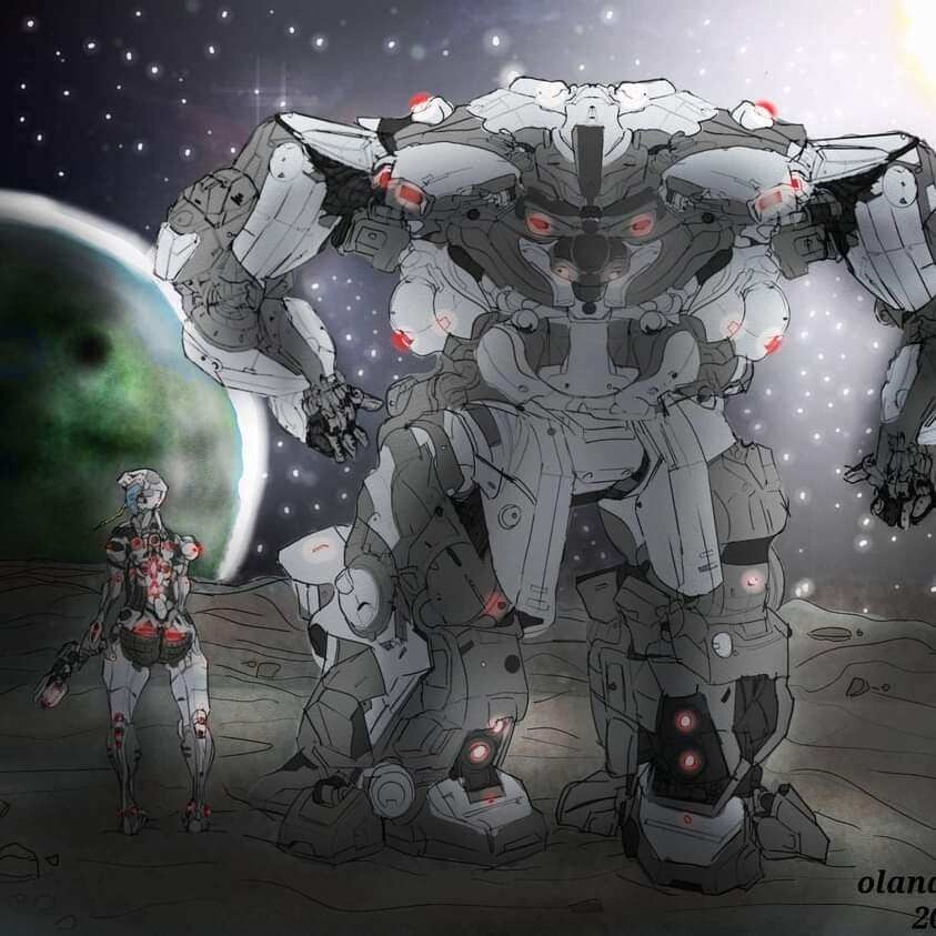 ArtStation - lux and big mech