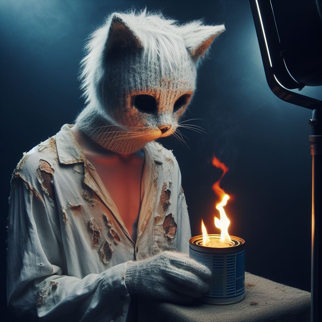 Weird sales white cat