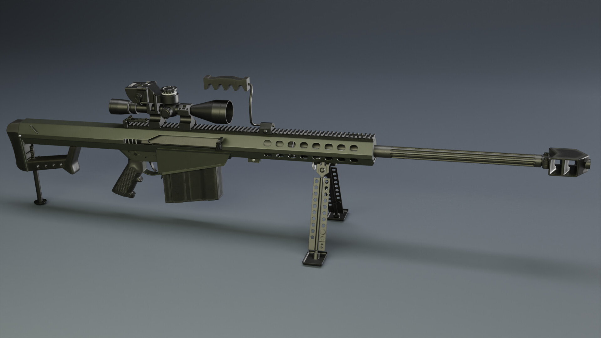 ArtStation - Barrett M82A1 with BORS Optical Ranging System