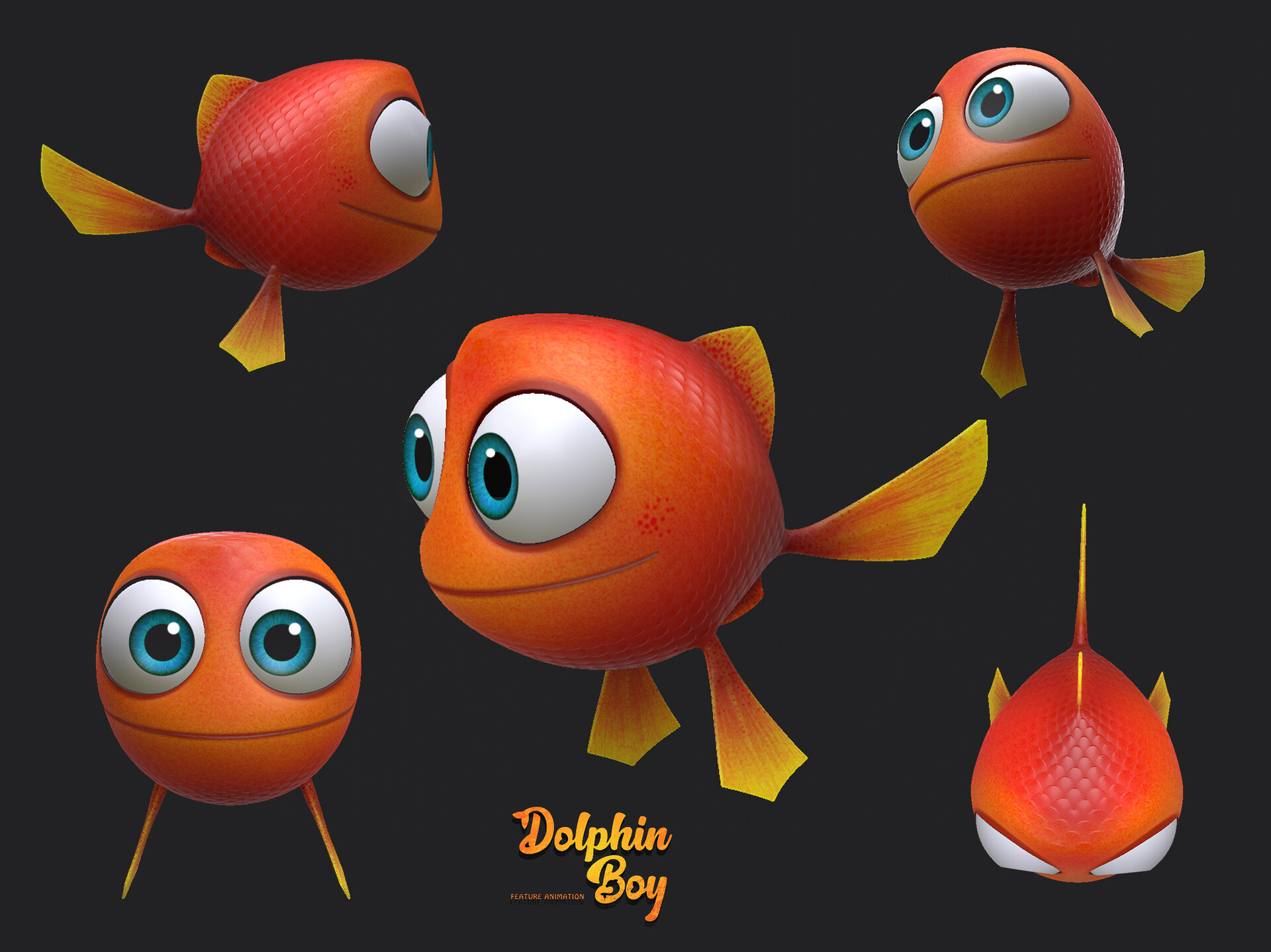 ArtStation - Fish Character Dolphin Boy (2022)