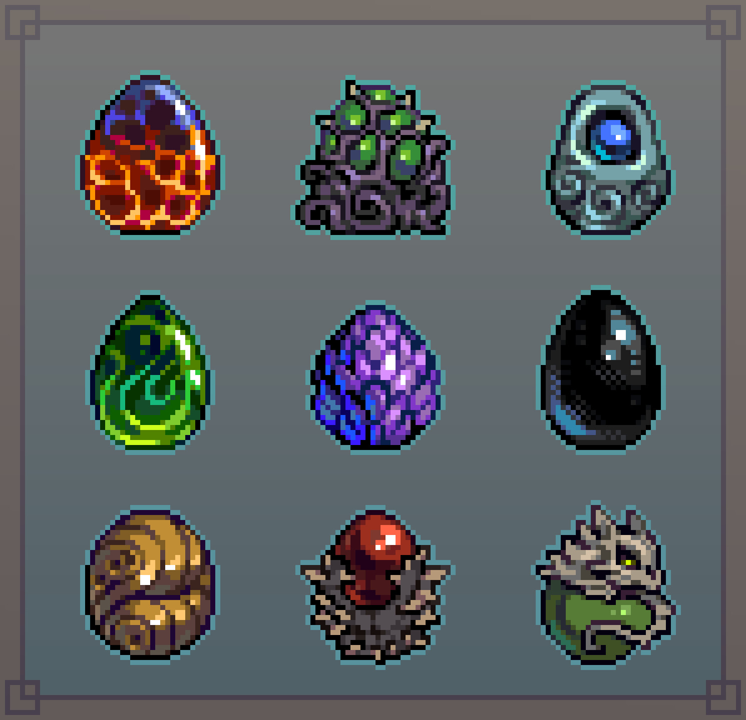 ArtStation - 32x32 Egg Design Sprites