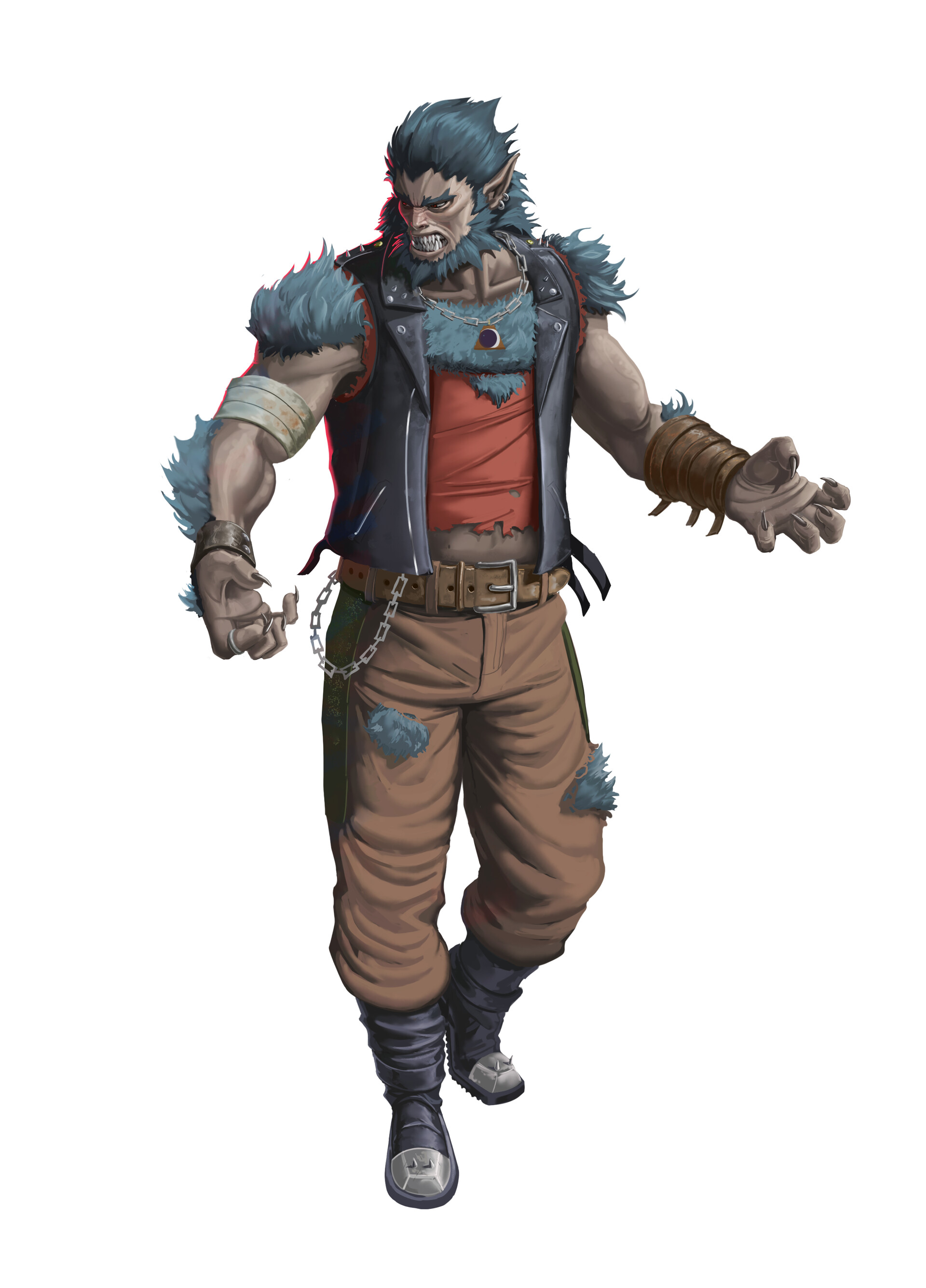 ArtStation - Warewolf for an indie VIdeiogame