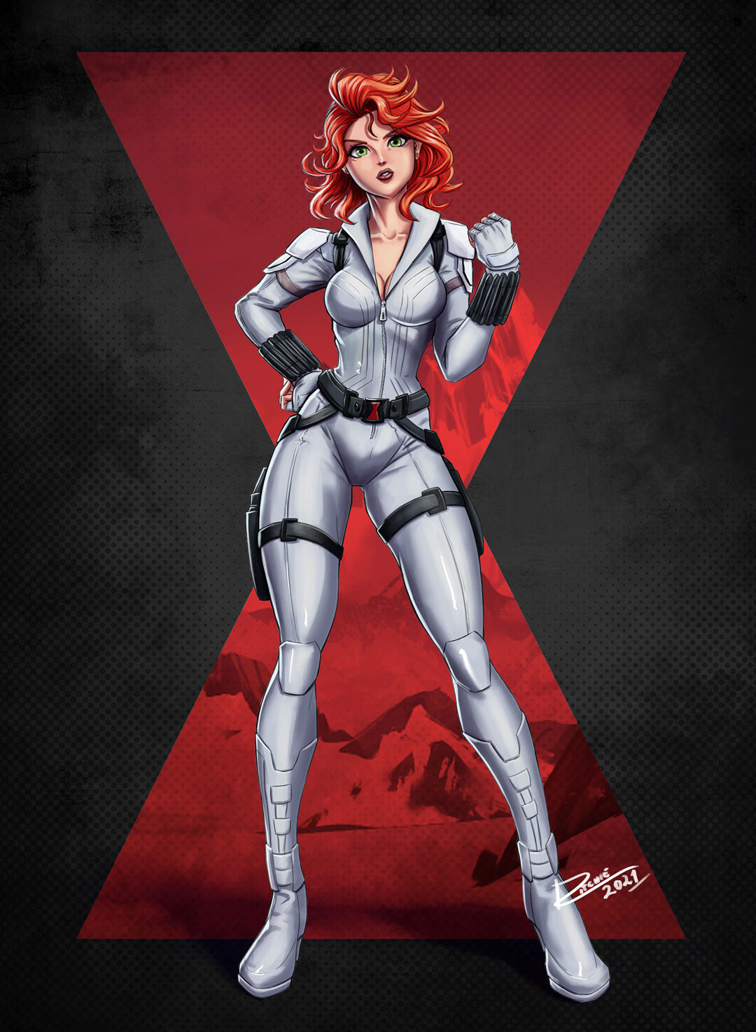 ArtStation - Black Widow (white suit) ArtStation - Black Widow (white suit)