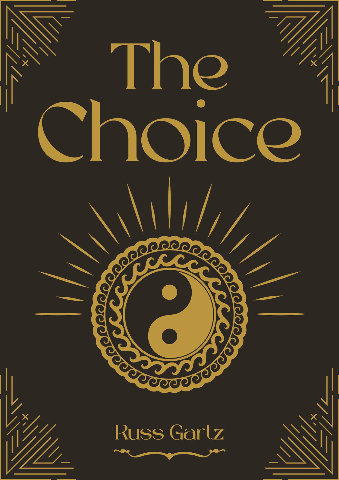 Alternate design choice for The Choice book cover.