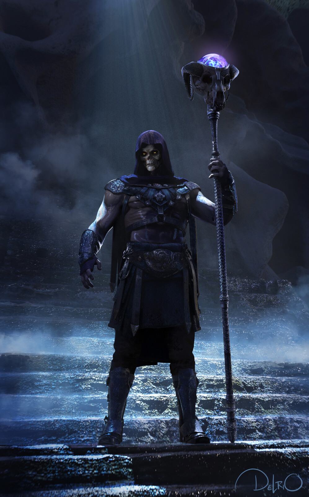 SKELETOR - I kept certain things pretty close. I also tried to keep him muscled out and yoked. I even tried to keep the same colors as the original toy. I know it’s not as grounded as I feel he would be in an actual movie. But I figured I could desaturate