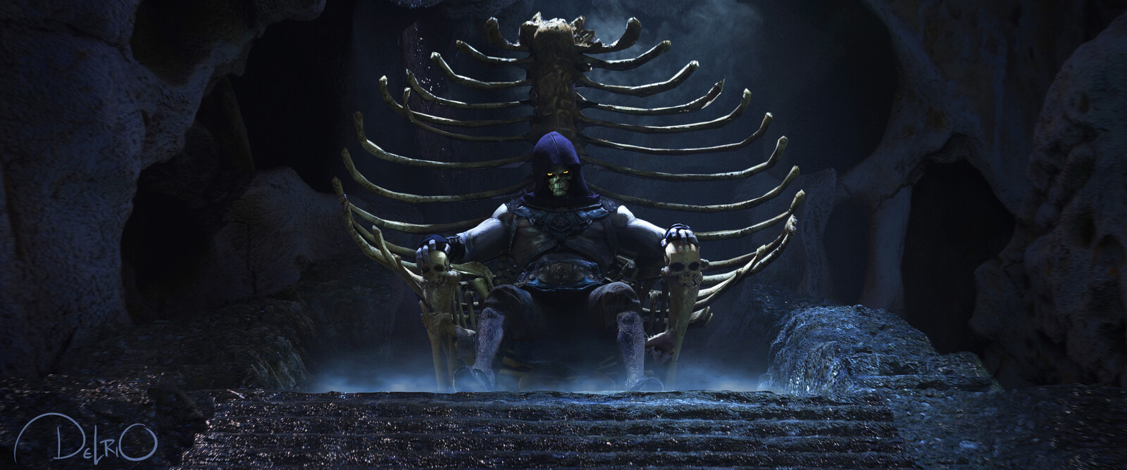 THE BONE THRONE - Skeletor on his Bone throne had to be done. I made it super creepy, dark and evil. He isn’t the bafoon of the old filmation show.