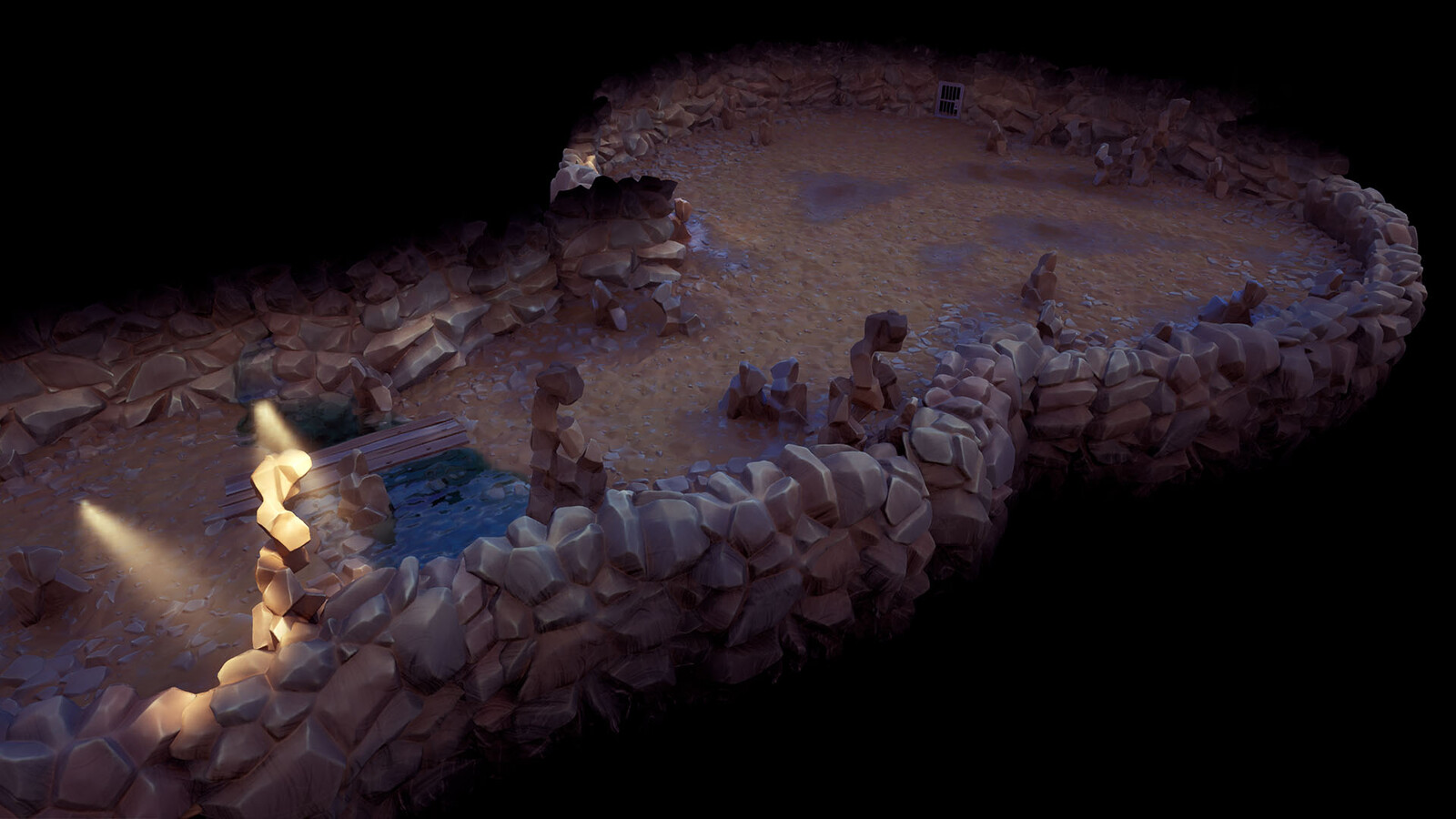 The most current version with some Houdini made meshes
