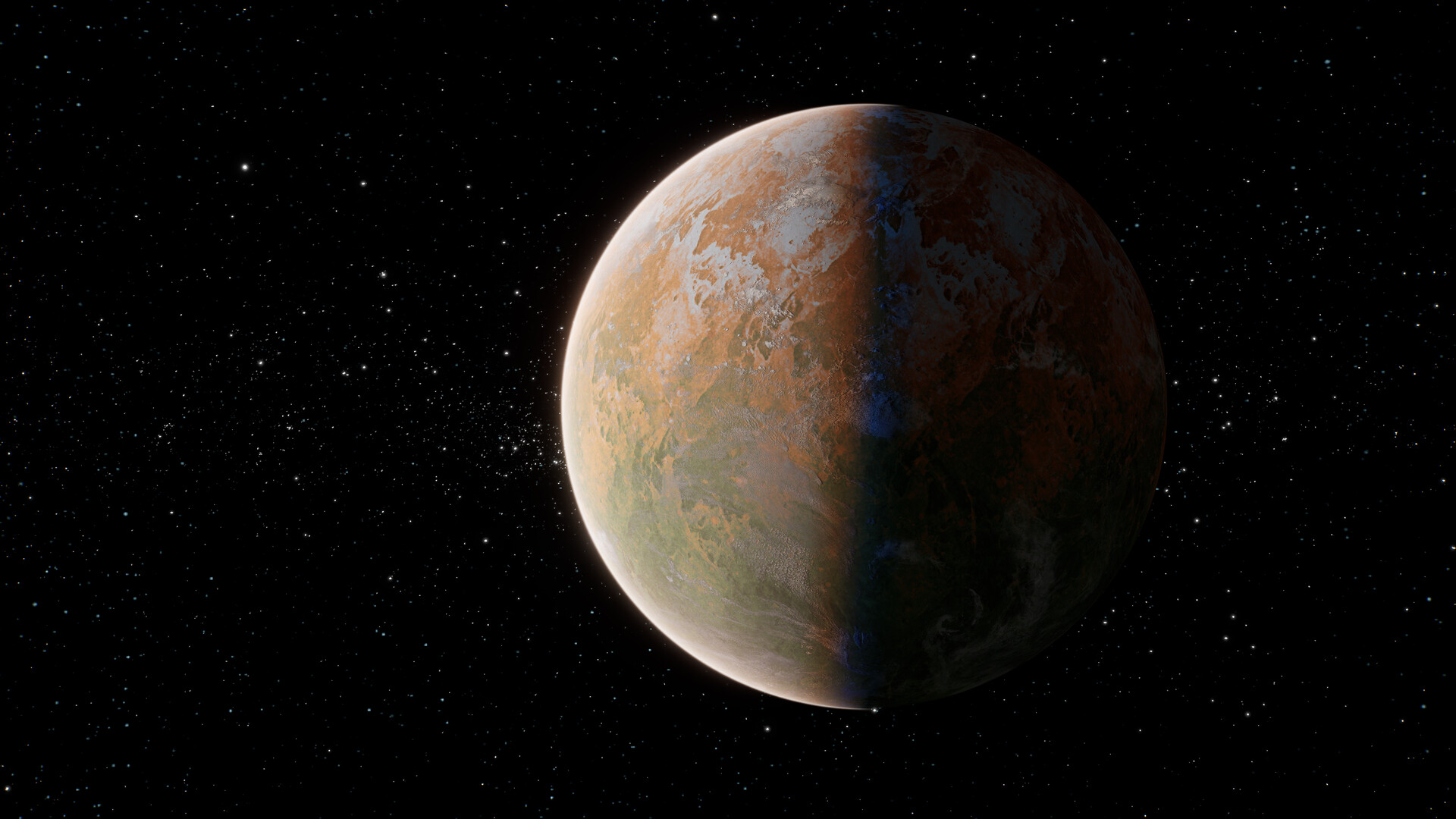 ArtStation - Exoplanet : GJ 1061 c (Gliese 1061c) The Rocky