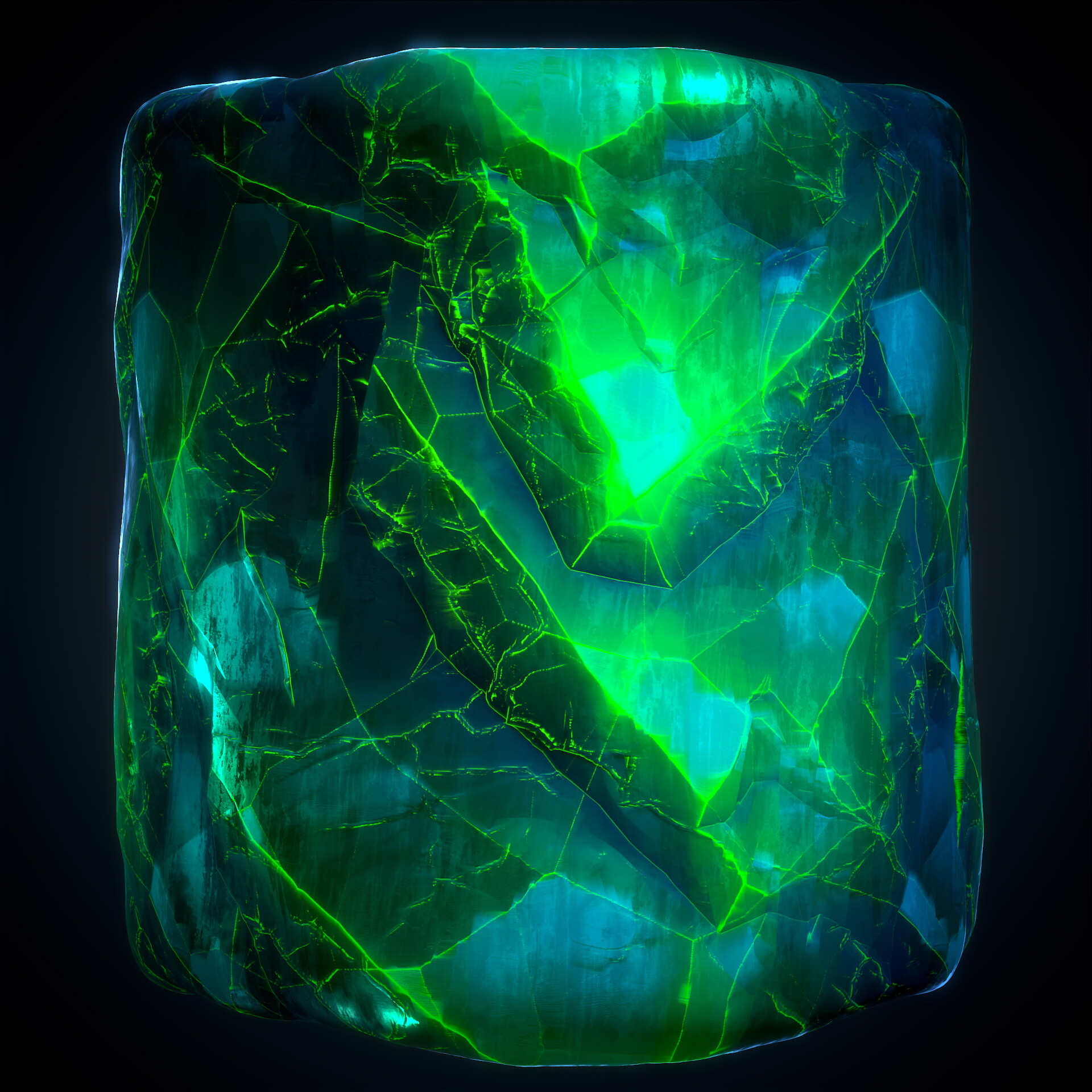 ArtStation - Crystal material (Stylized) - VOL 30 - Maps & SBS & Sbsar