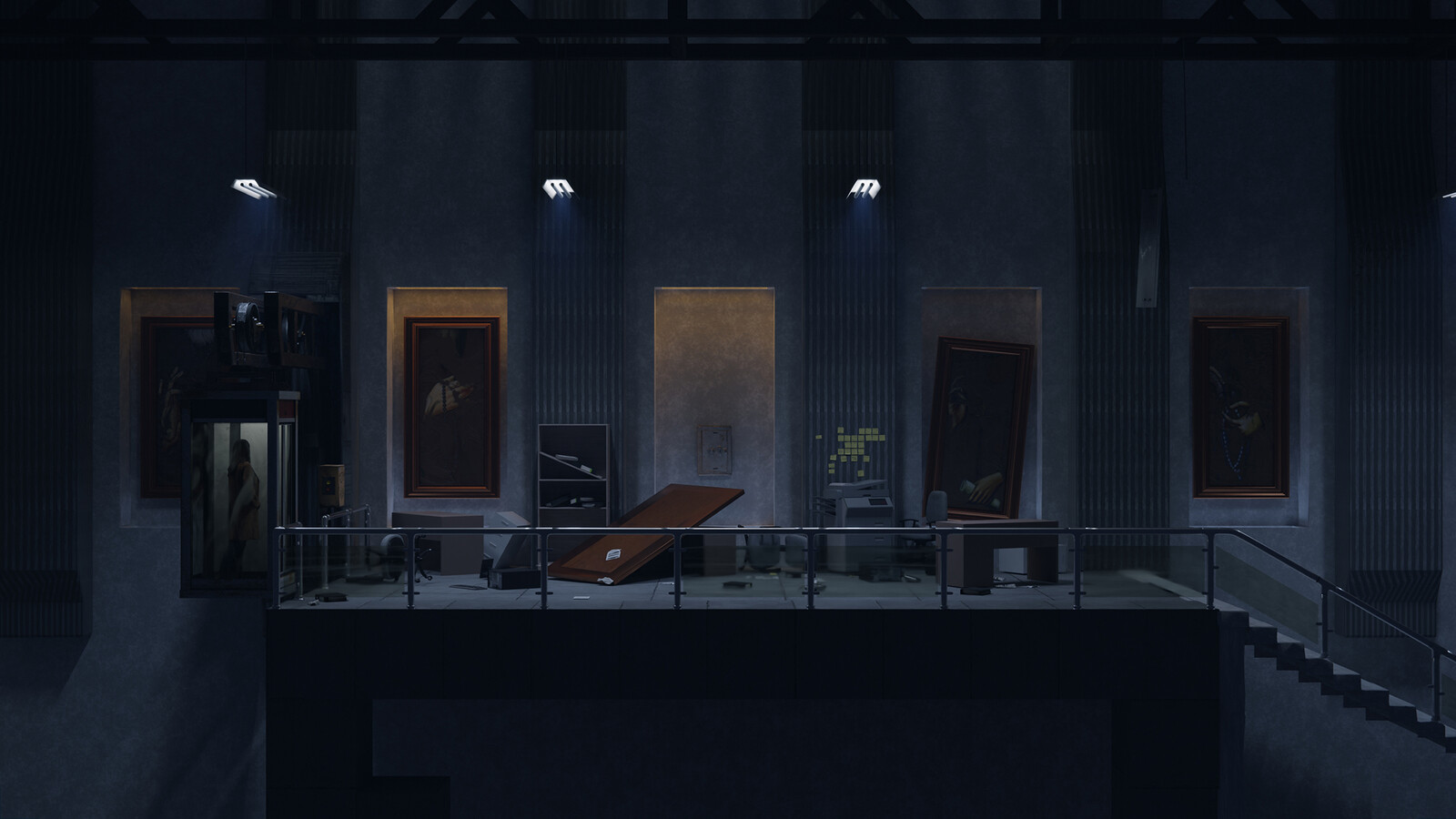 The final image with the chaos effect before color correction