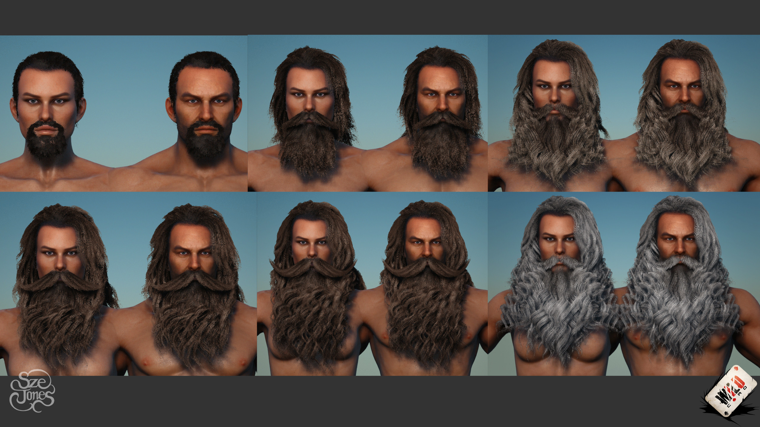 Beard Aging Diagram - Unreal Engine