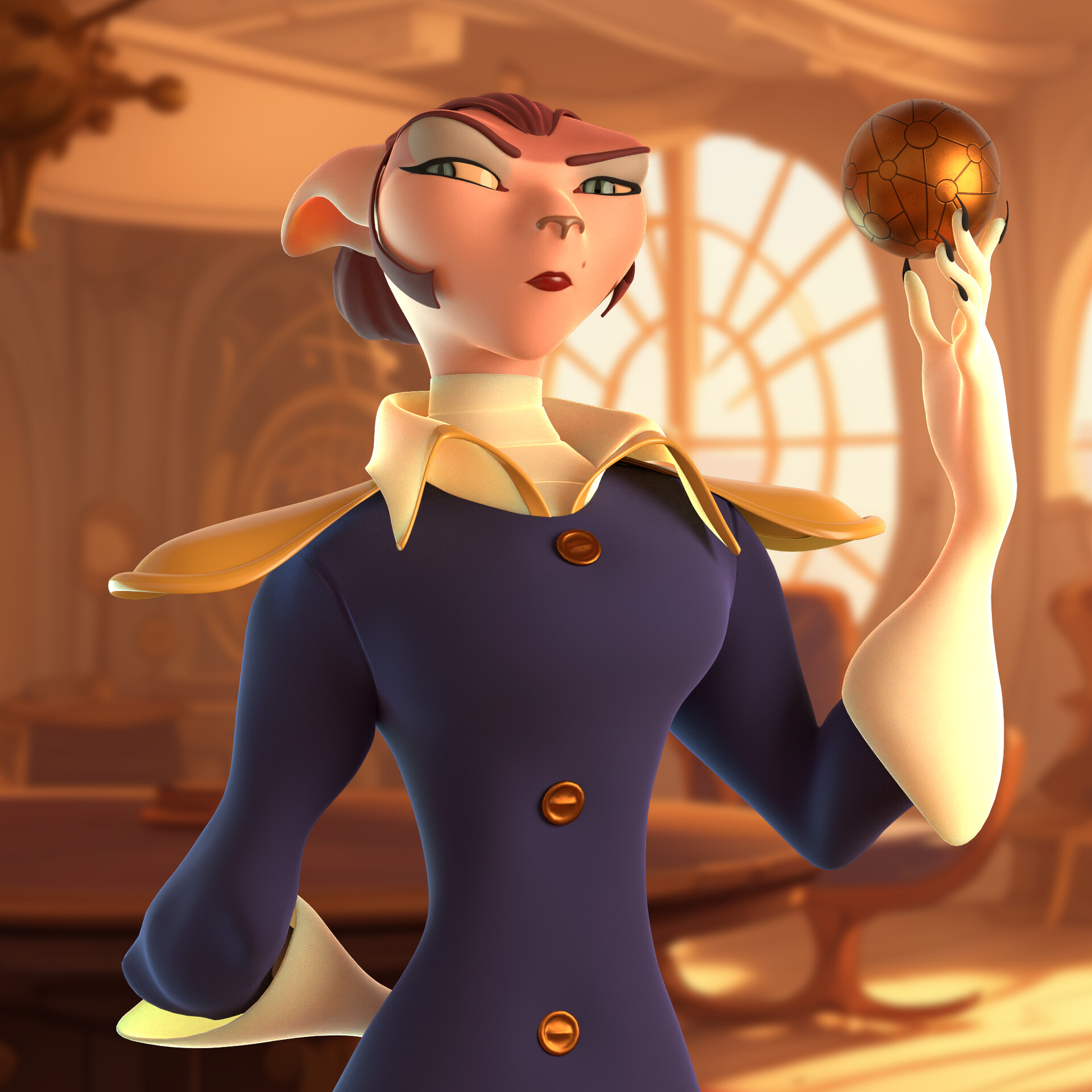 Bir ayol uy atrofida aylanib yuribdi