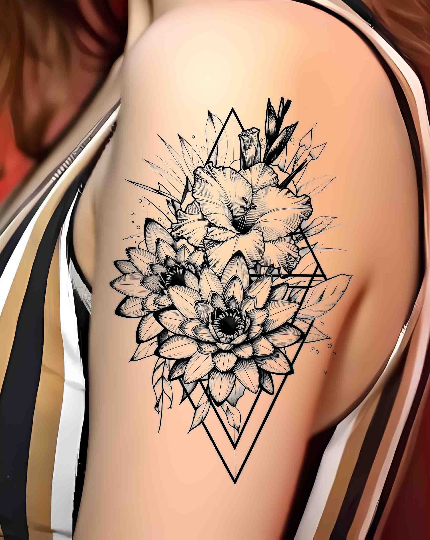 Tattoos of Water Lily Flowers Unveiled