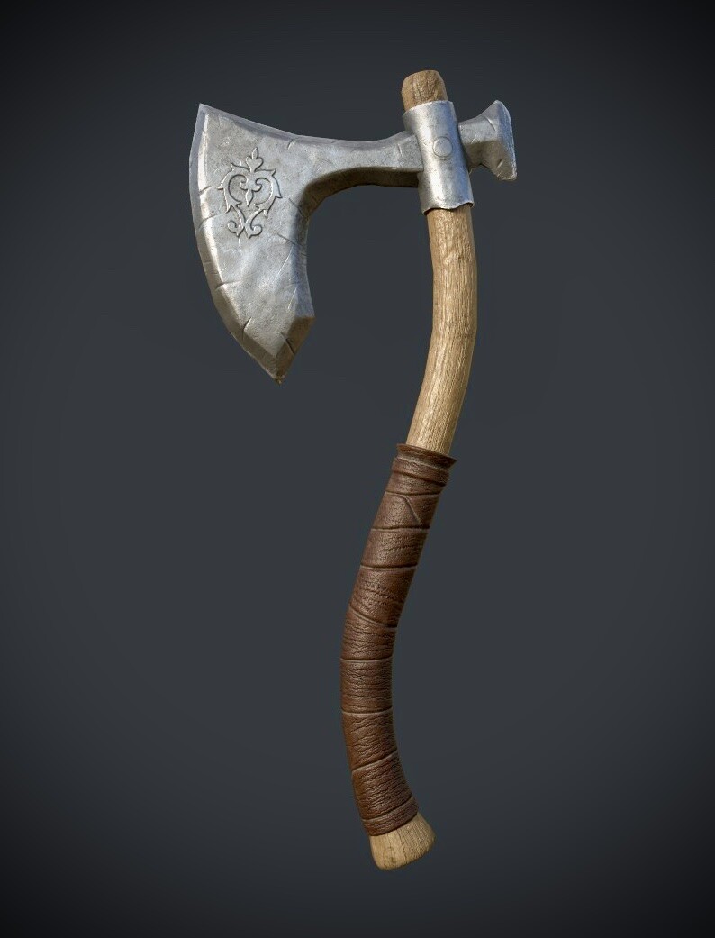 Artstation - Axe Model Low Poly