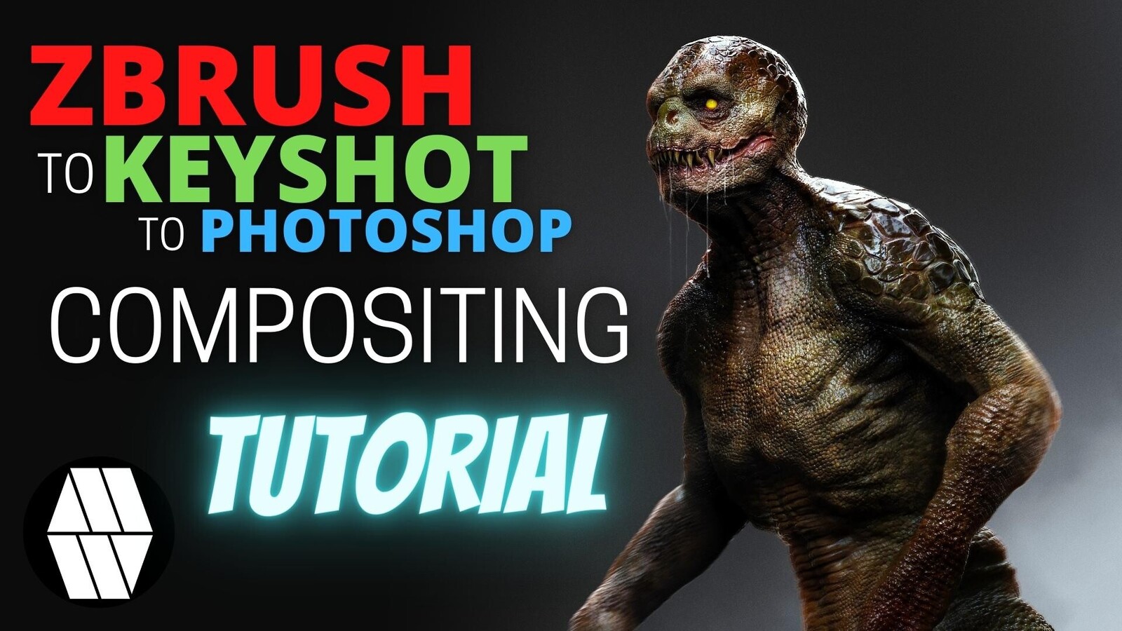 Buy the tutorial ZBrush to Keyshot to Photoshop, available on all my online stores. 