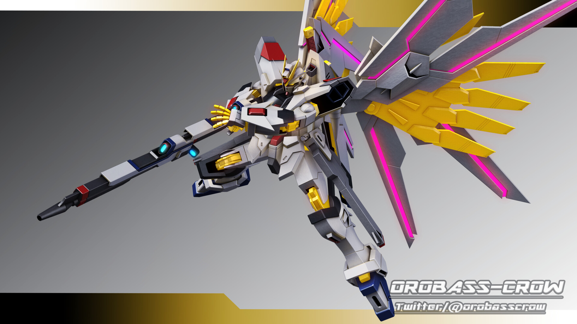 ArtStation - □3D MODEL□ ZGMF/A-262PD-P【MIGHTY STRIKE FREEDOM