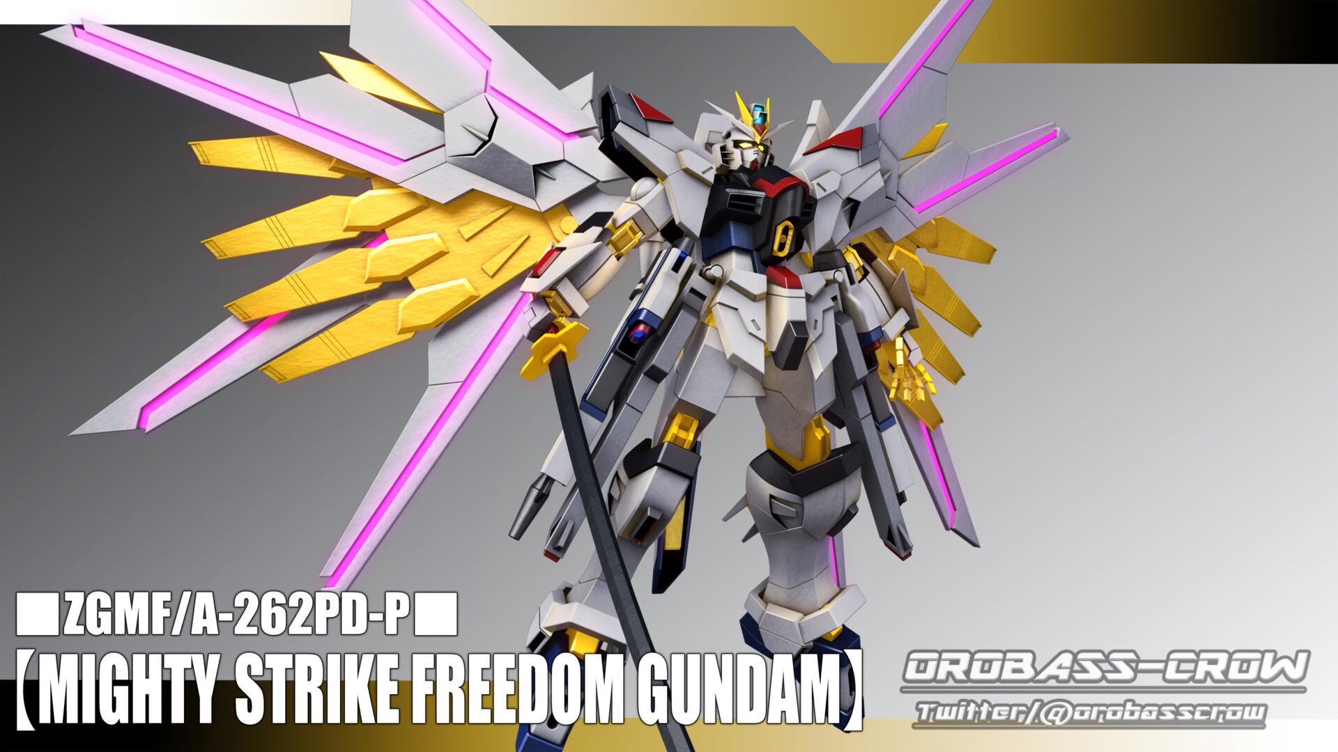 ArtStation - □3D MODEL□ ZGMF/A-262PD-P【MIGHTY STRIKE FREEDOM GUNDAM】