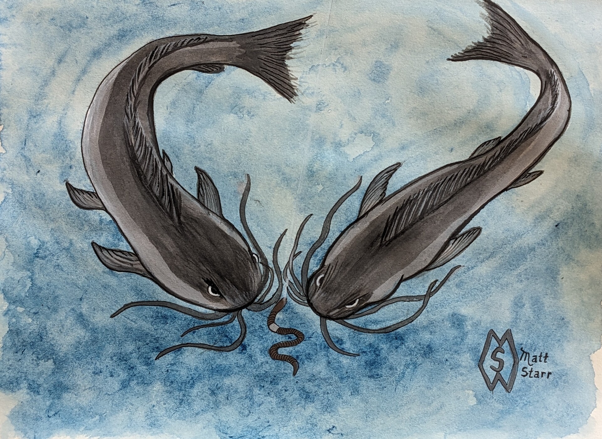 ArtStation - Catfish fishing