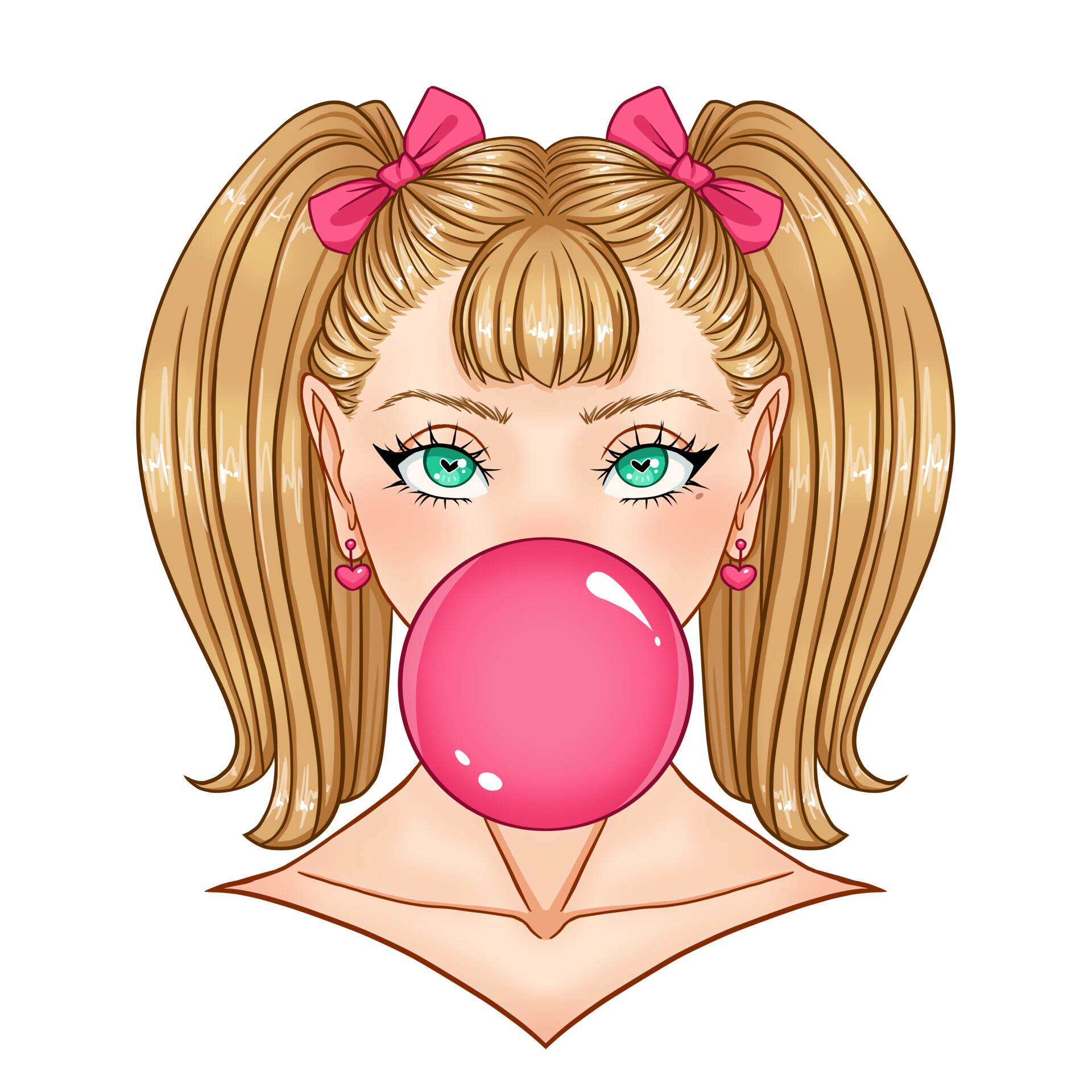 ArtStation - Bubblegum Girl Sticker