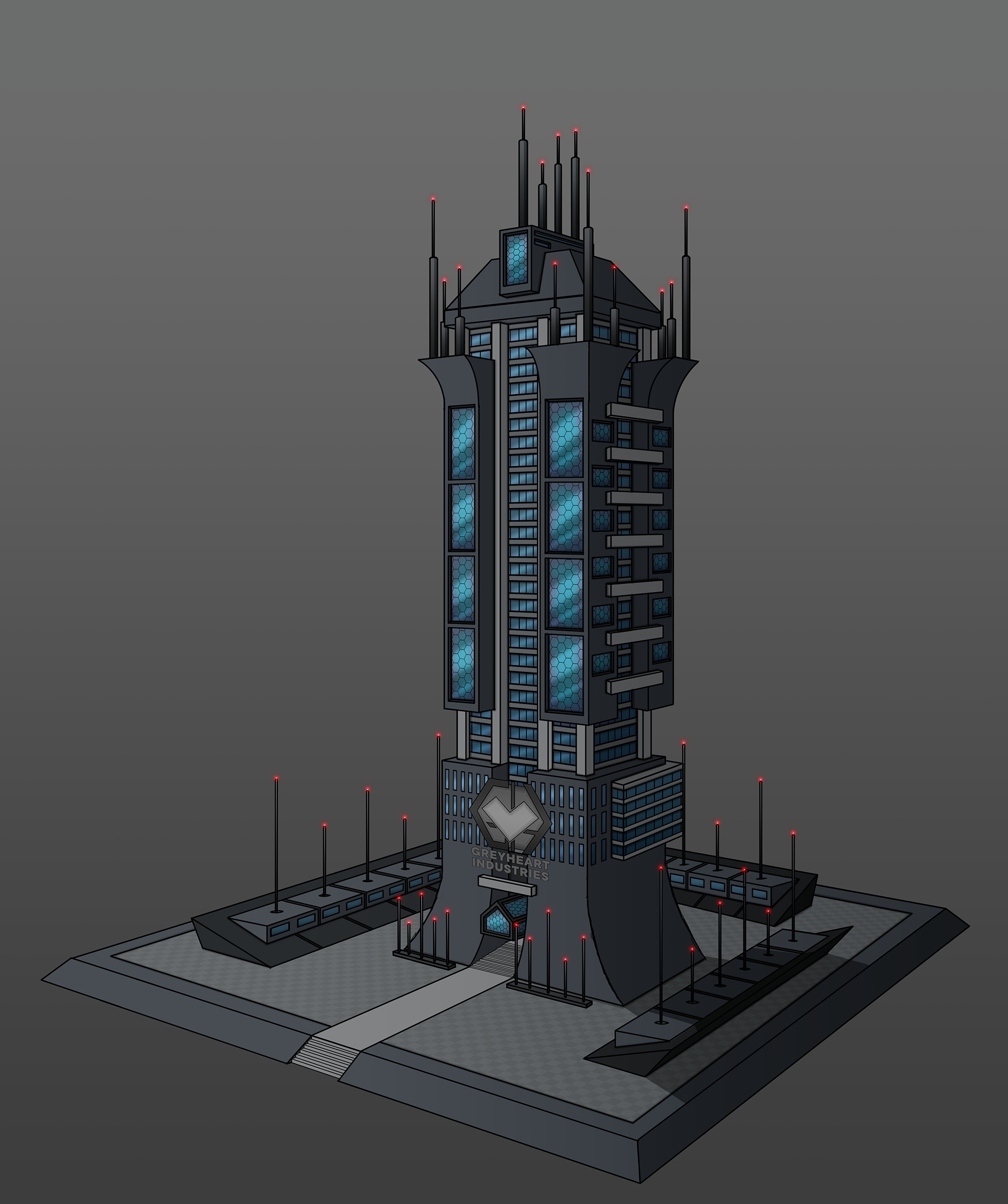 Greyheart HQ Building Concept