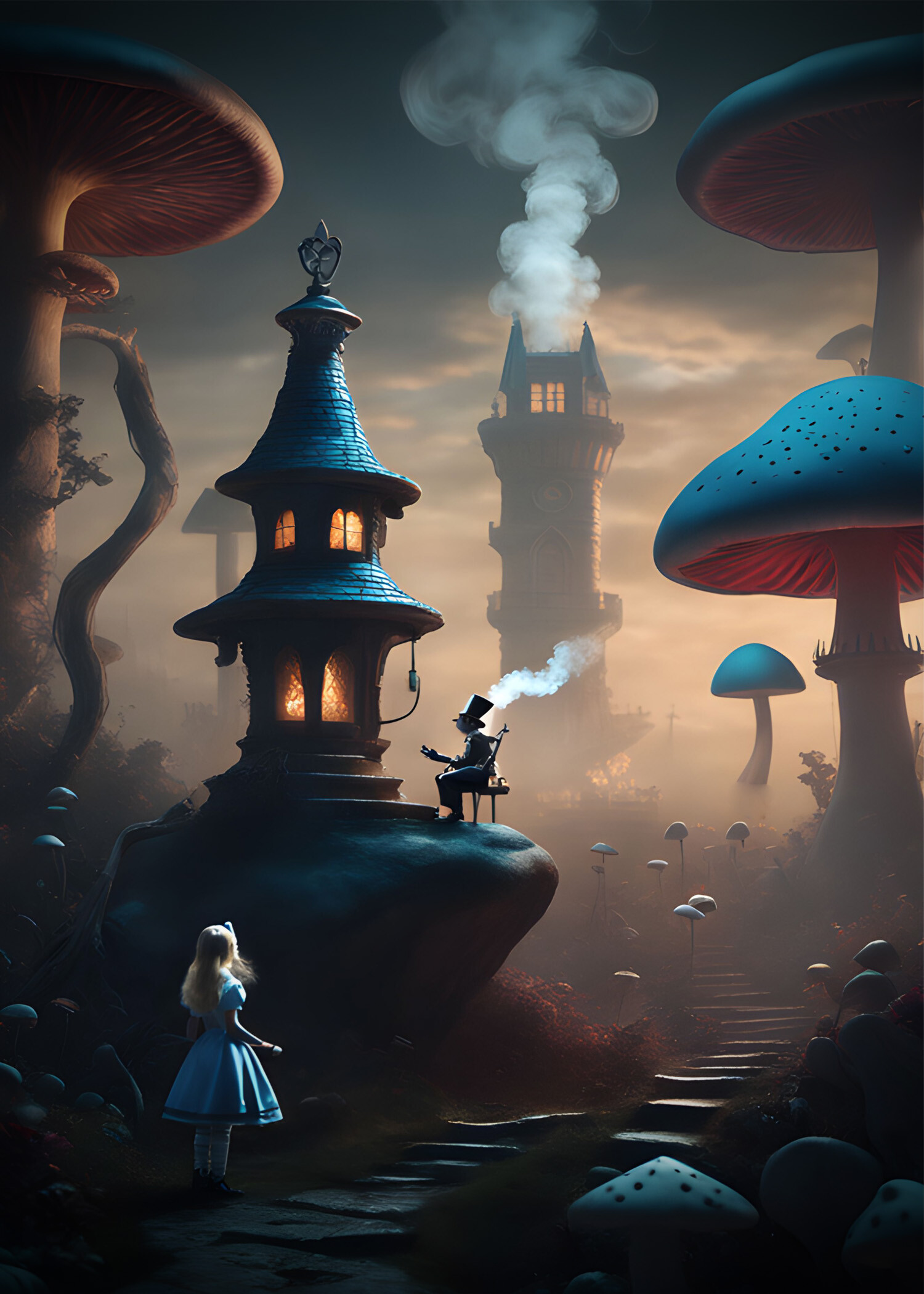 ArtStation - Dystopian Alice in Wonderland...