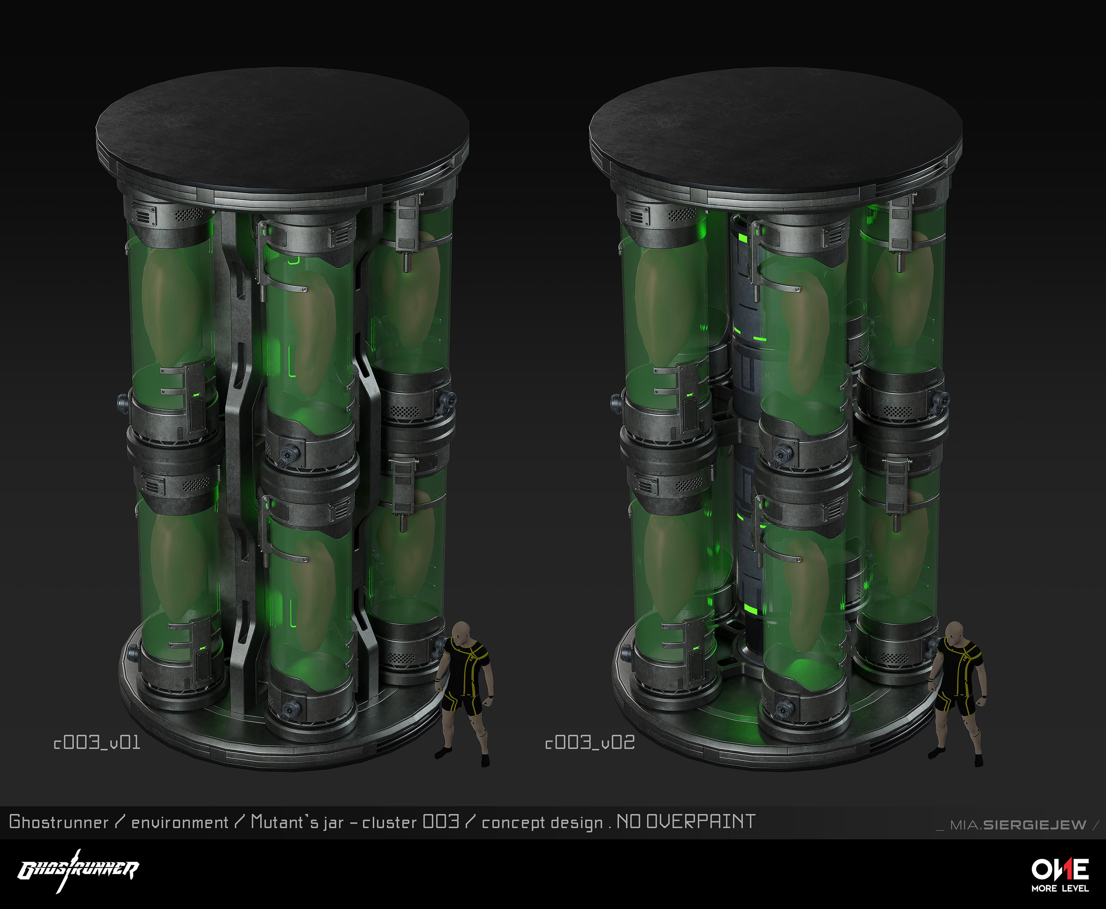 Final cluster of jars design - raw model.