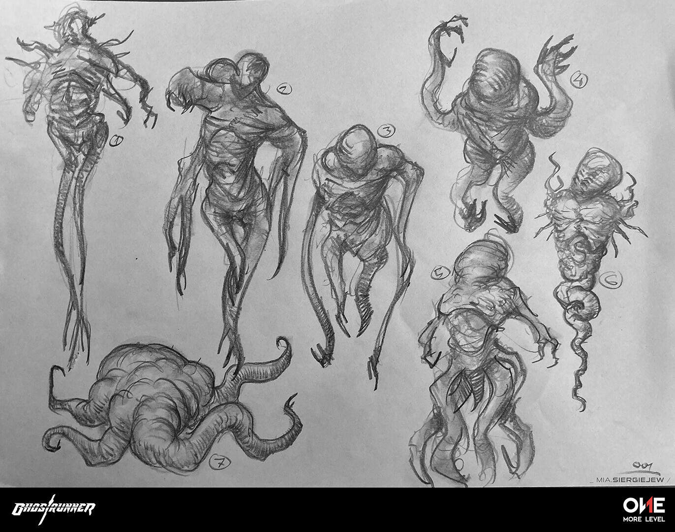 Early, rough sketches, before I went into 3D. Sheet 001