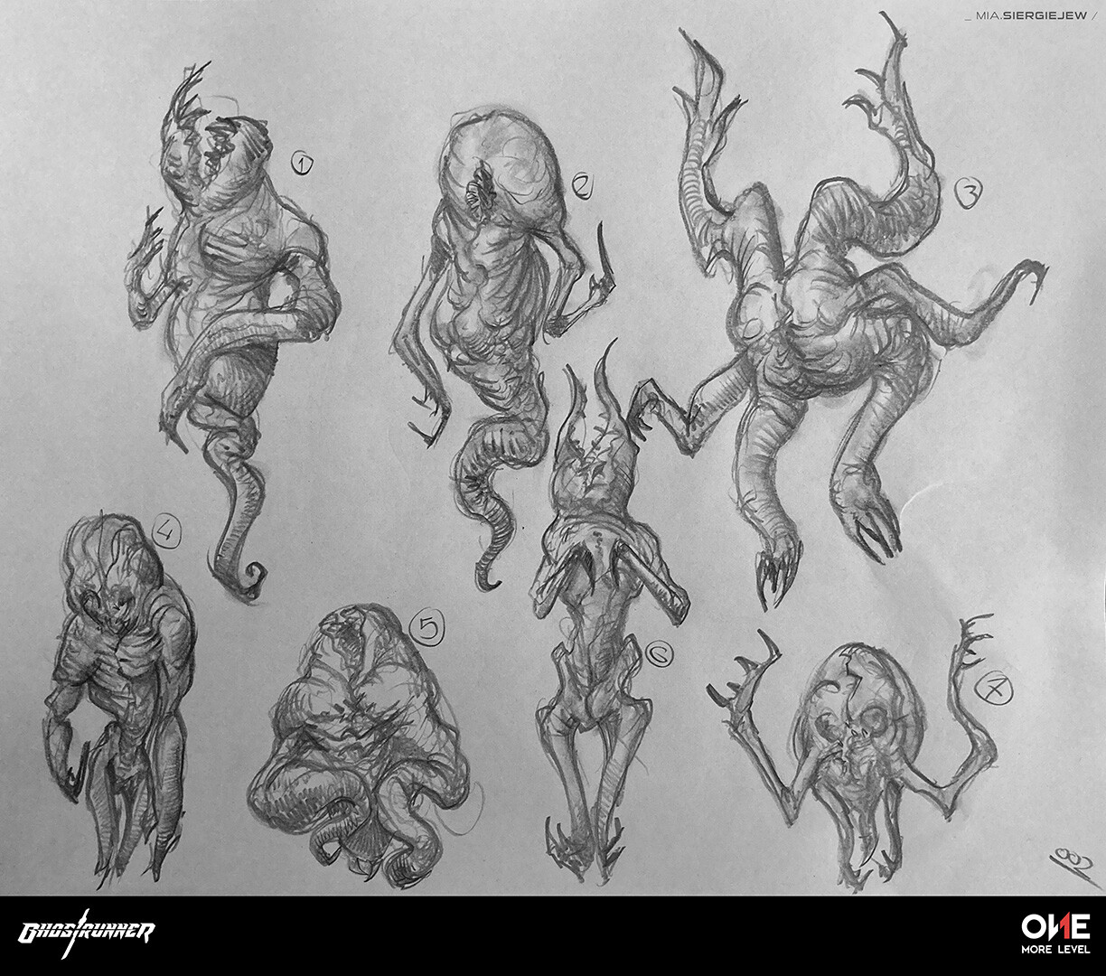 Early, rough sketches, before I went into 3D. Sheet 002