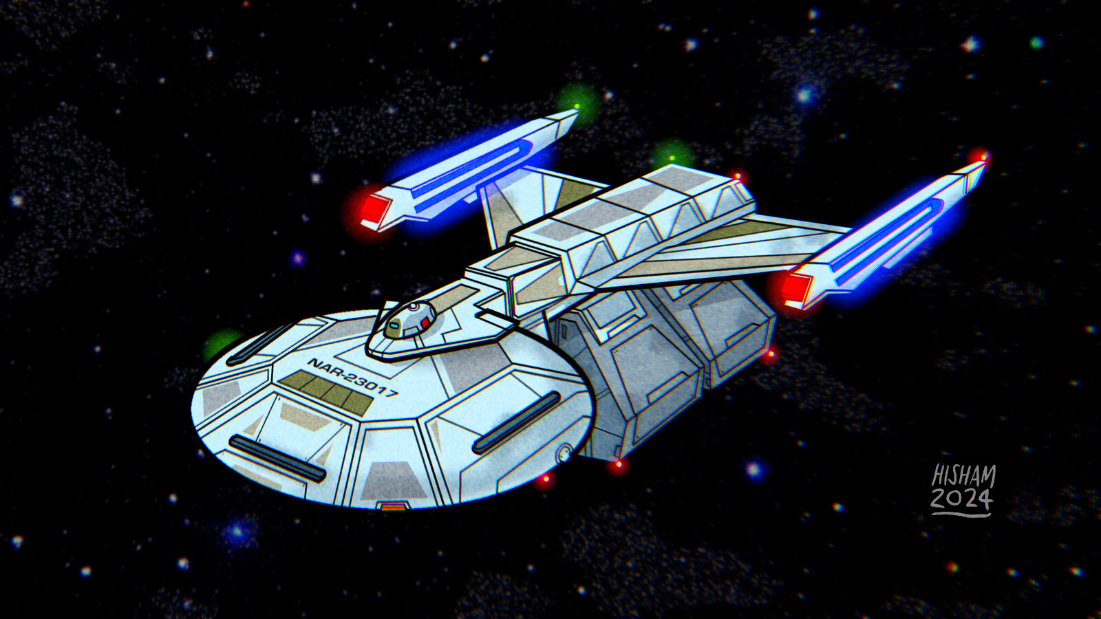 SS Yongbi Eocheonga NAR-23017 Kite Runner Class starship for the Federation Merchant Marines.