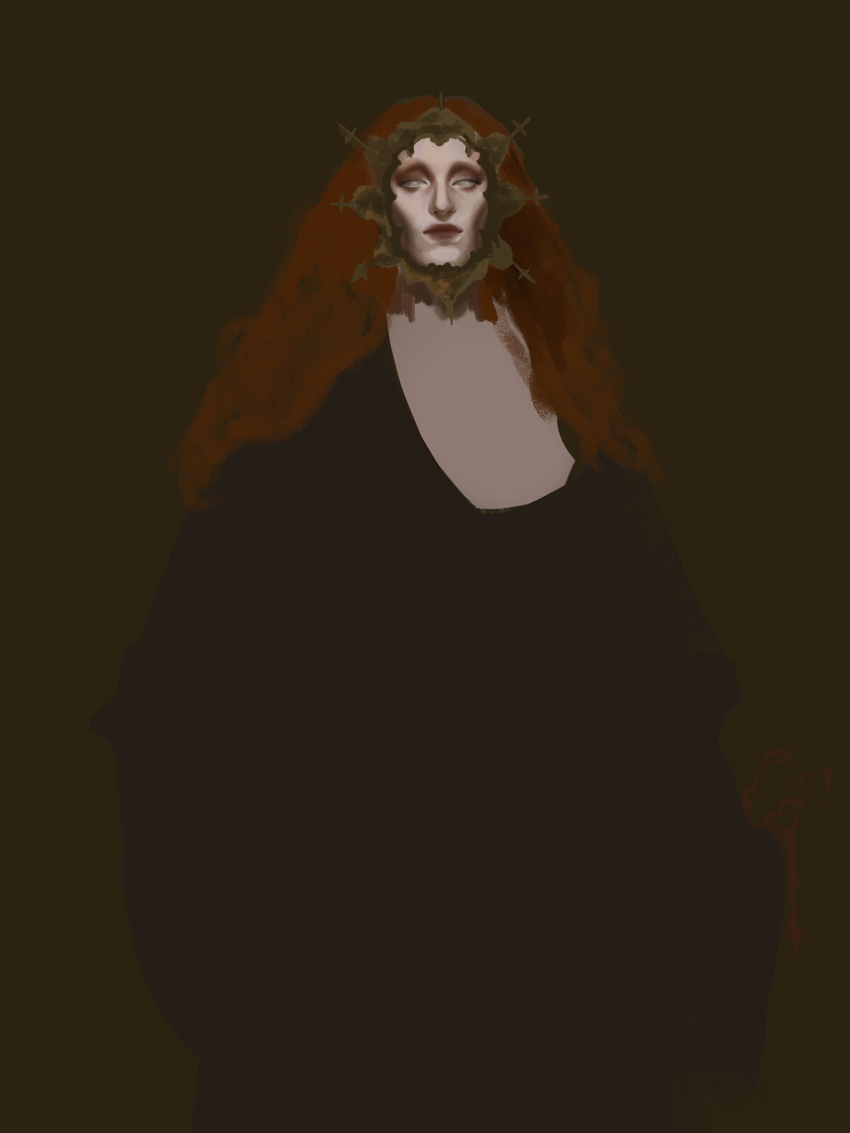 mostly completed facial rendering