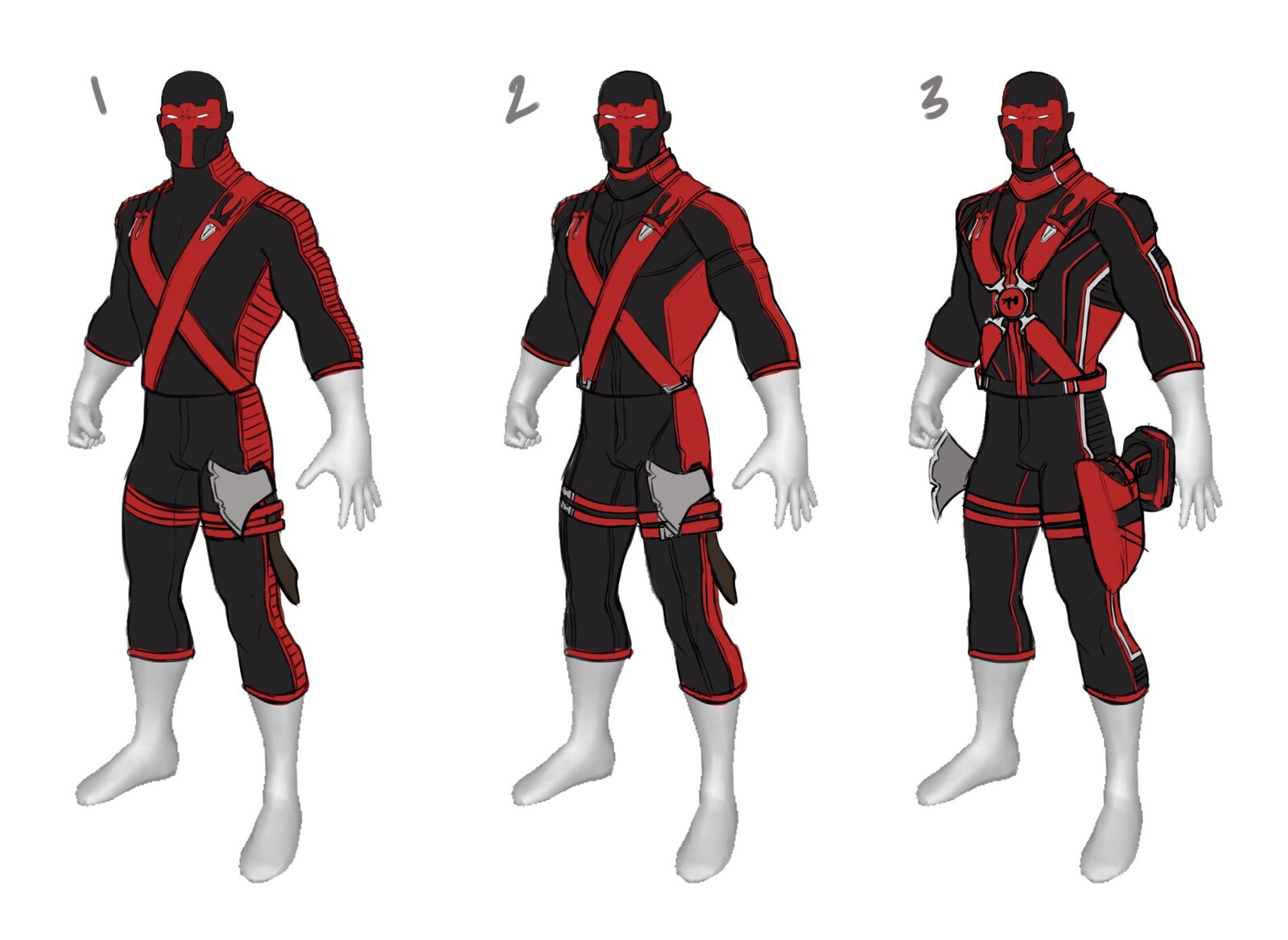 Red Tool gearsuit sketch
