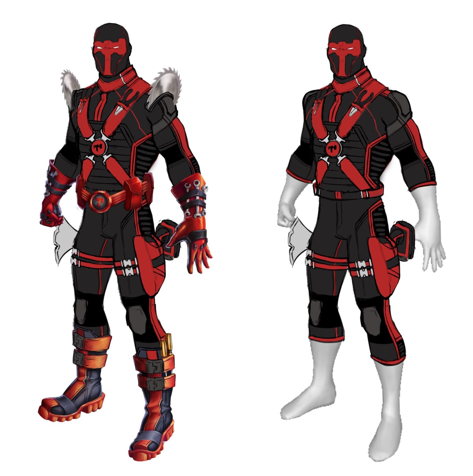 Red Tool Gearsuit sketch