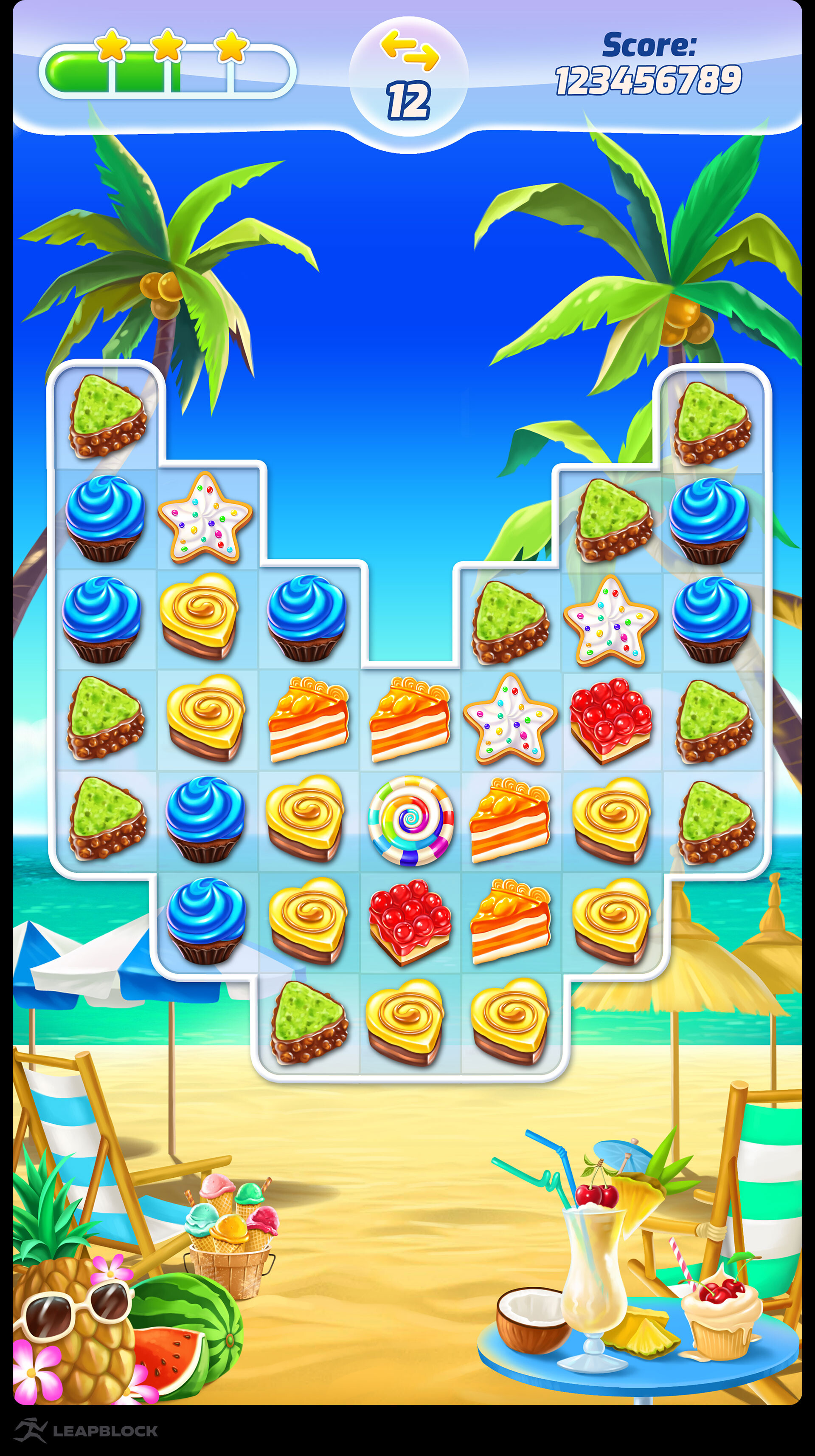 LeapBlock Match 3 Candy Mobile Game