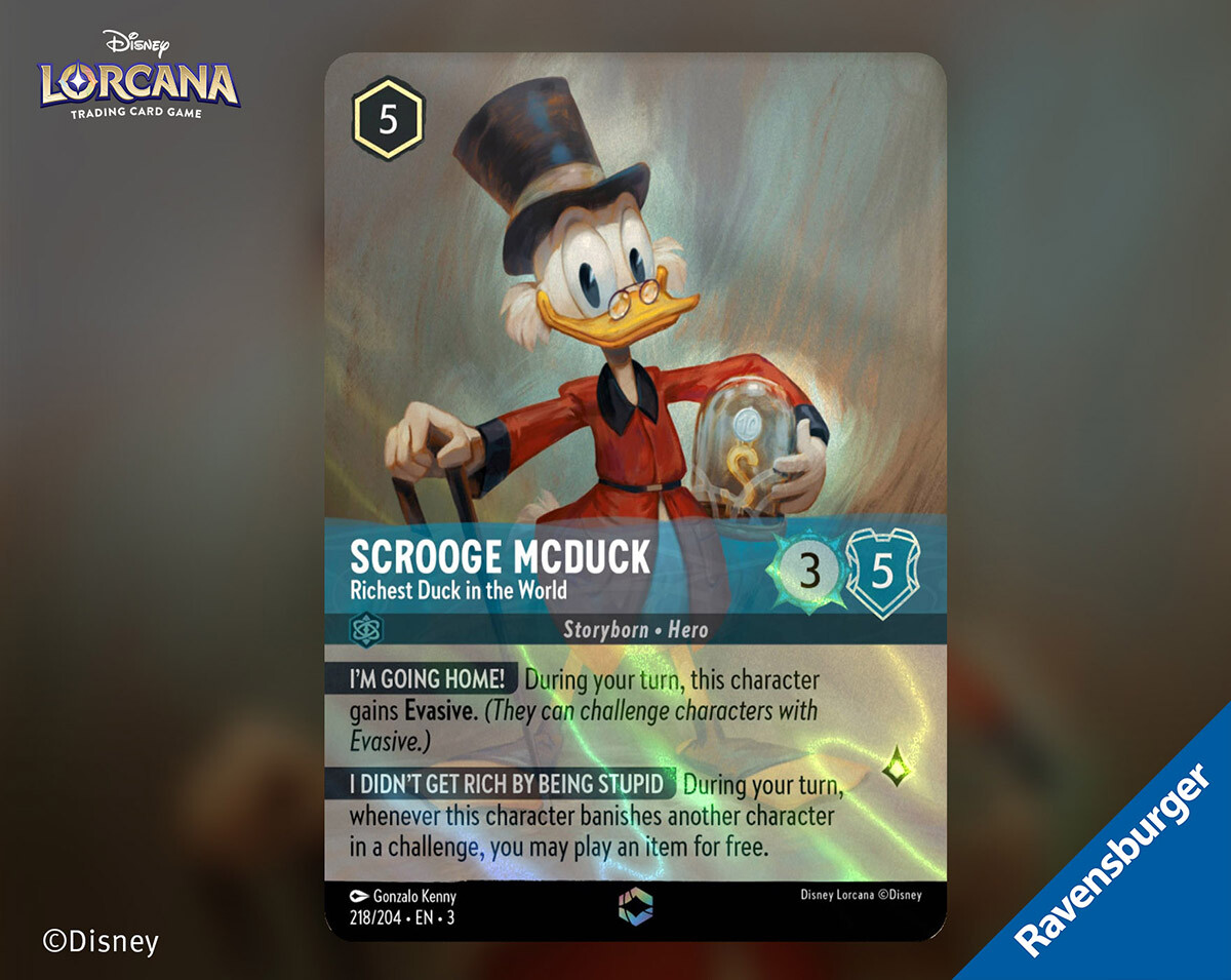 Gonzalo Kenny - Disney LORCANA - SCROOGE MCDUCK Richest Duck in the World -  SET 3 Into The Inklands