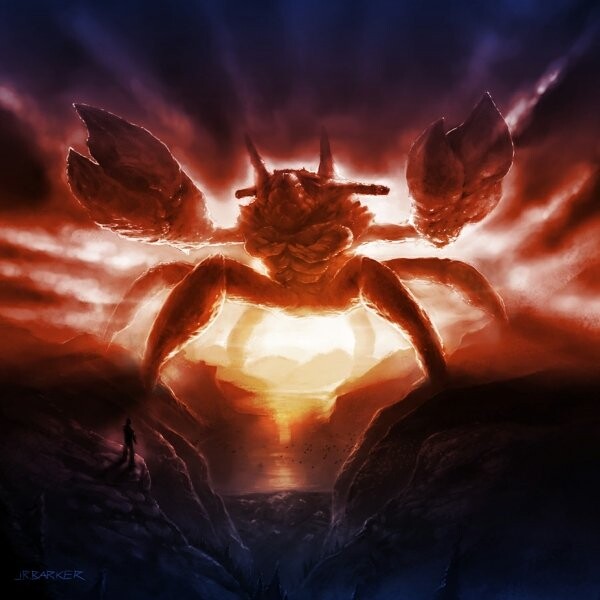 The band Warcrab's first album cover. 