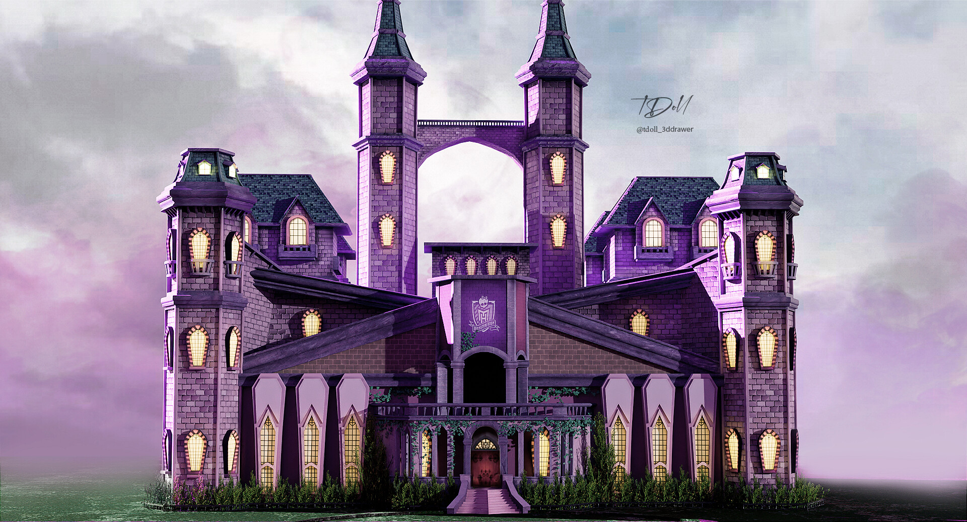 Monster high school castle deals