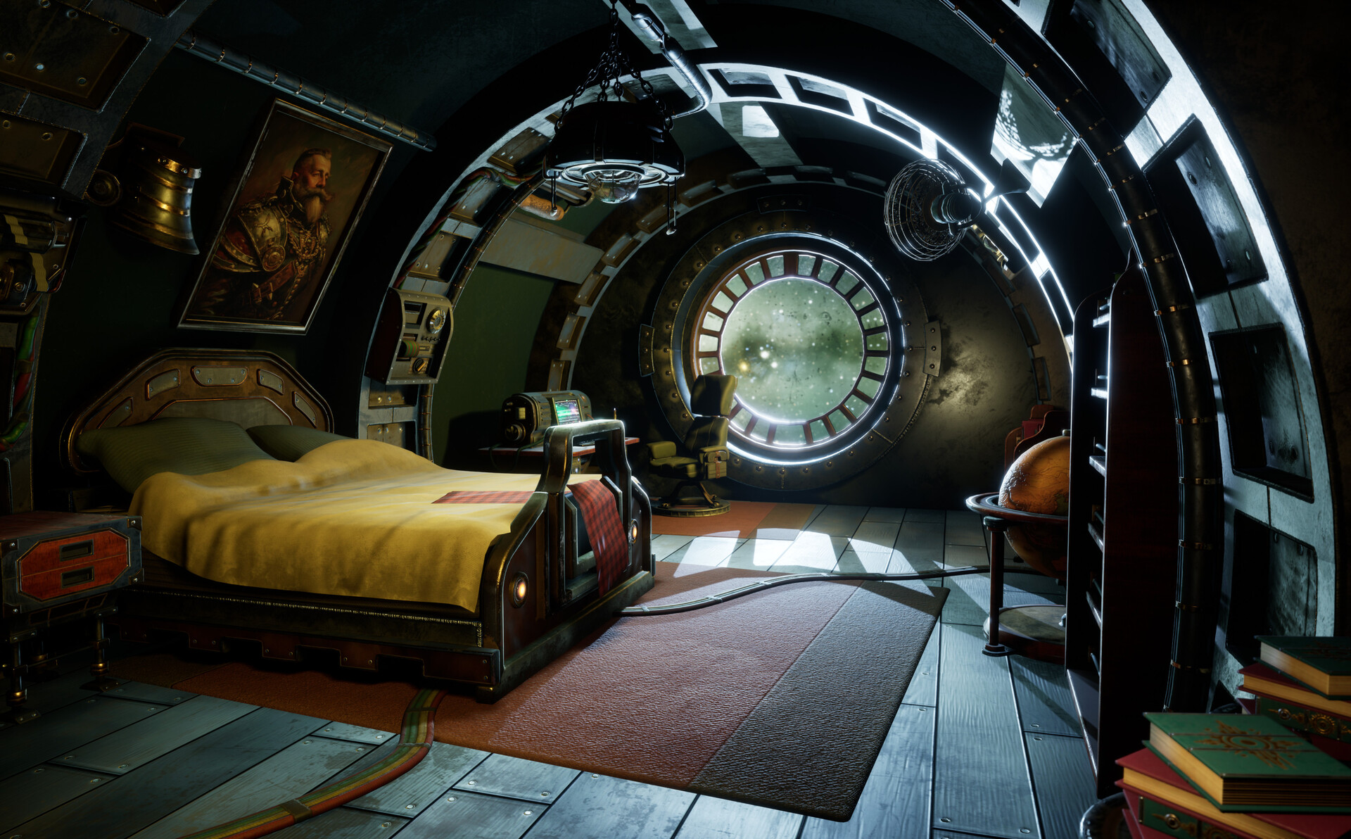 Adam Betts - Dieselpunk Space Station | Bedroom