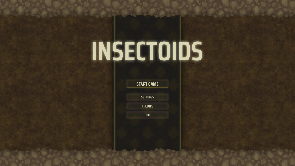 Main menu (game title is a placeholder)