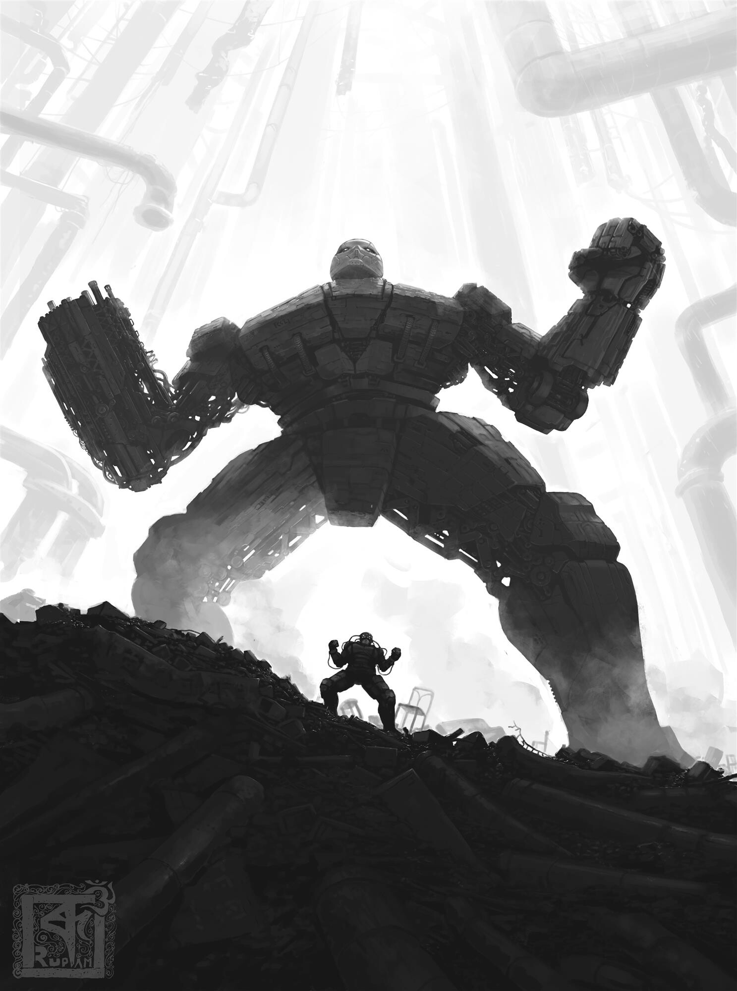 ArtStation - Power Center: Strictly One Layer Painting