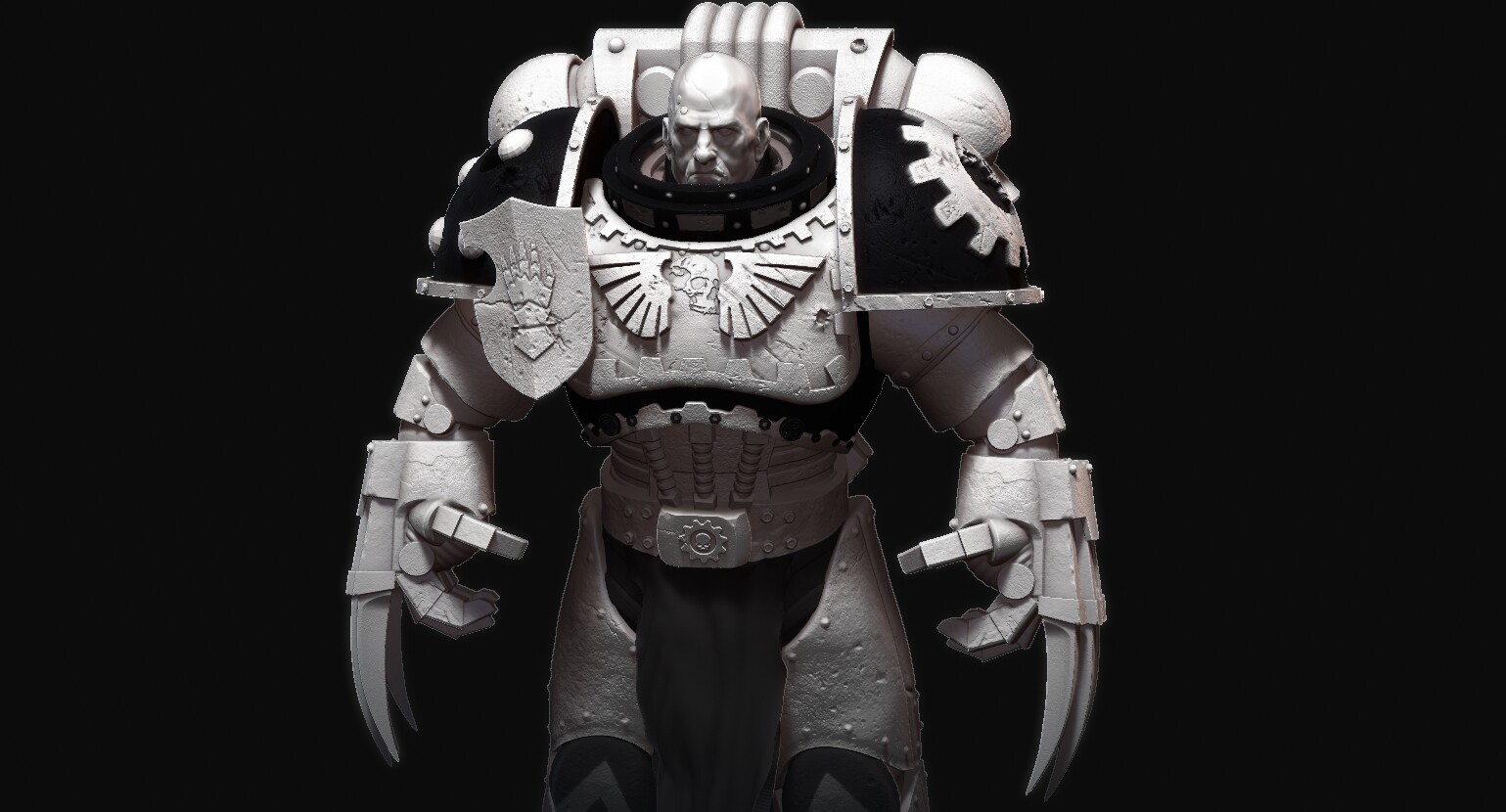 ArtStation Warhammer 40k Iron Hand Fan ART