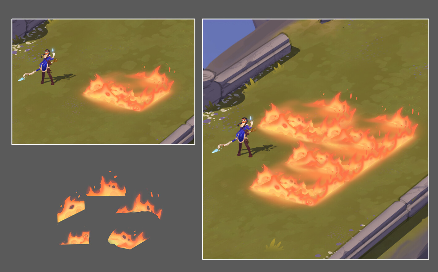 Fire zone concept - flames